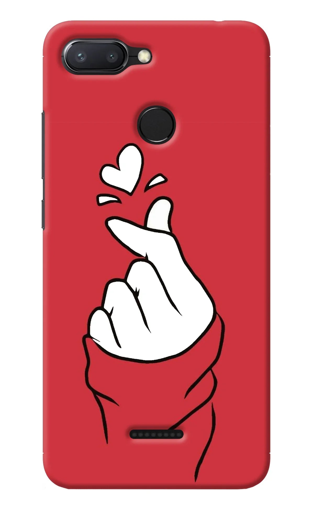 Korean Love Sign Redmi 6 Back Cover