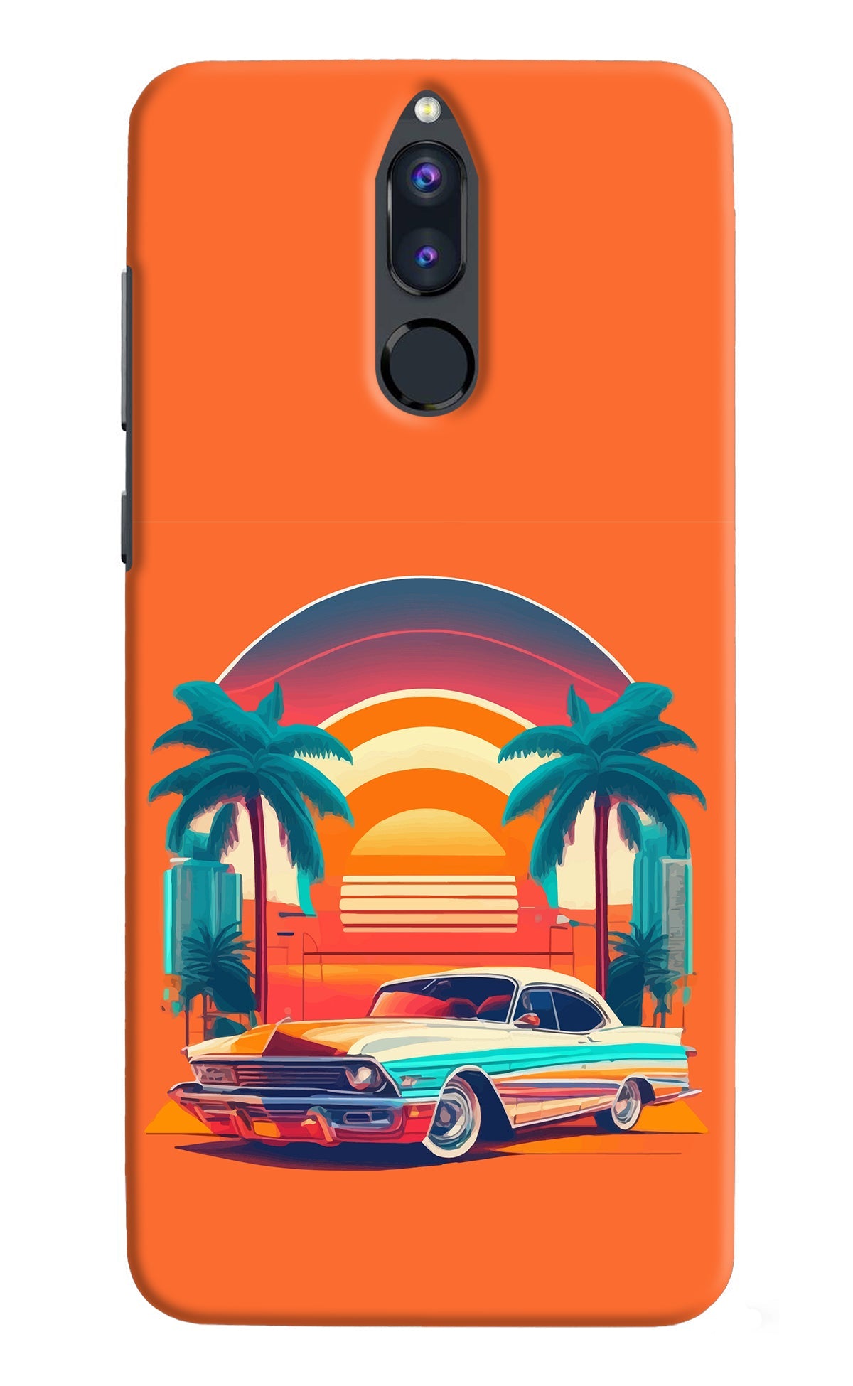 Palm Drive 80s Honor 9i Back Cover
