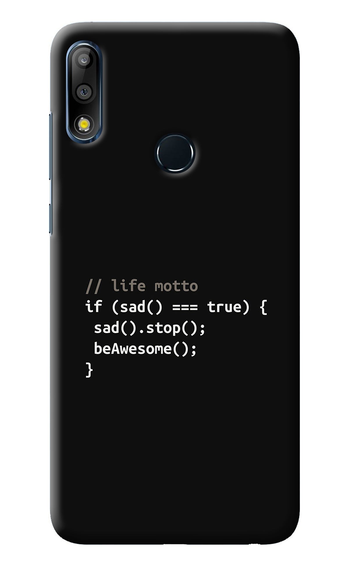 Life Motto Code Asus Zenfone Max Pro M2 Back Cover