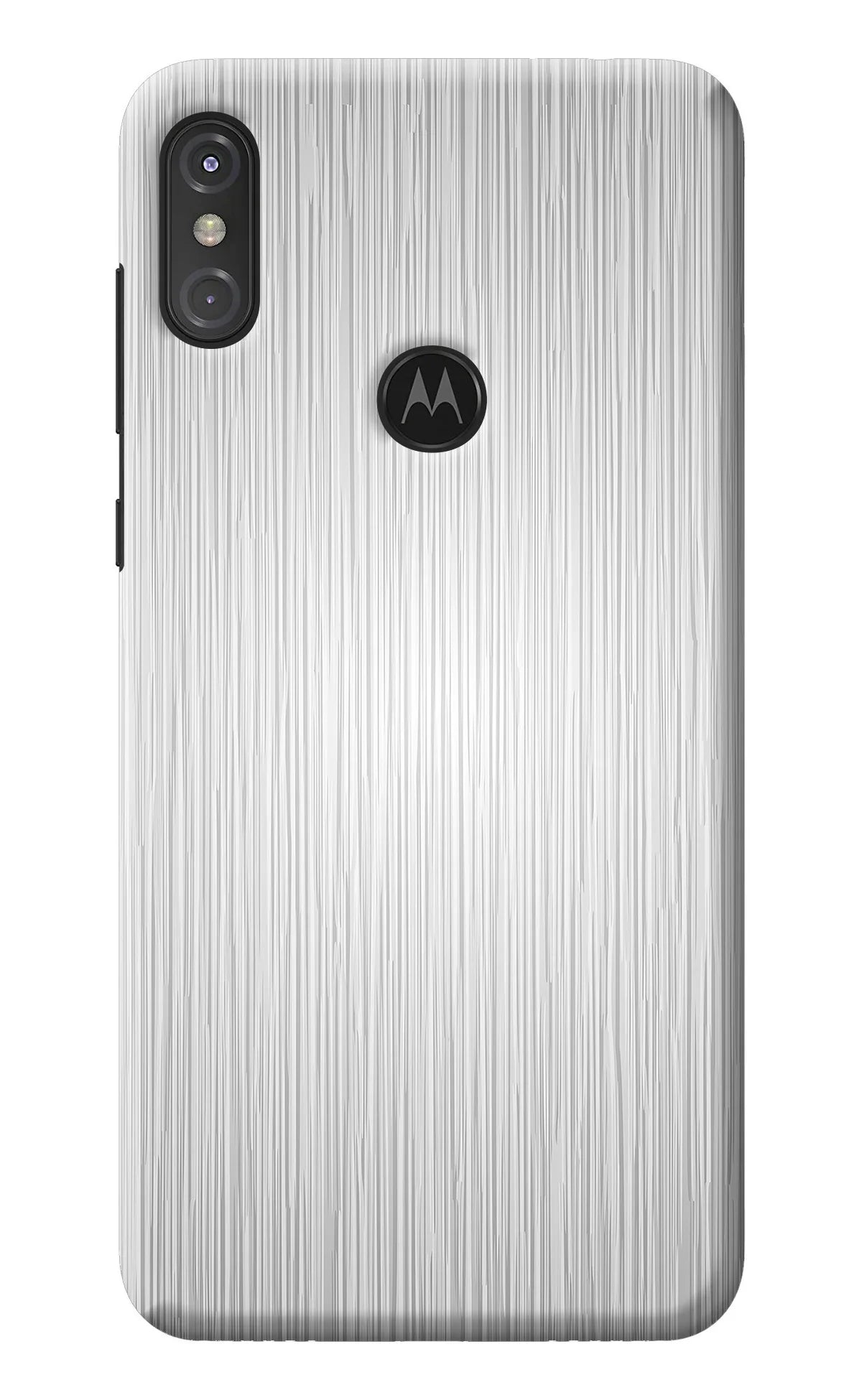 Wooden Grey Texture Moto One Power Back Cover