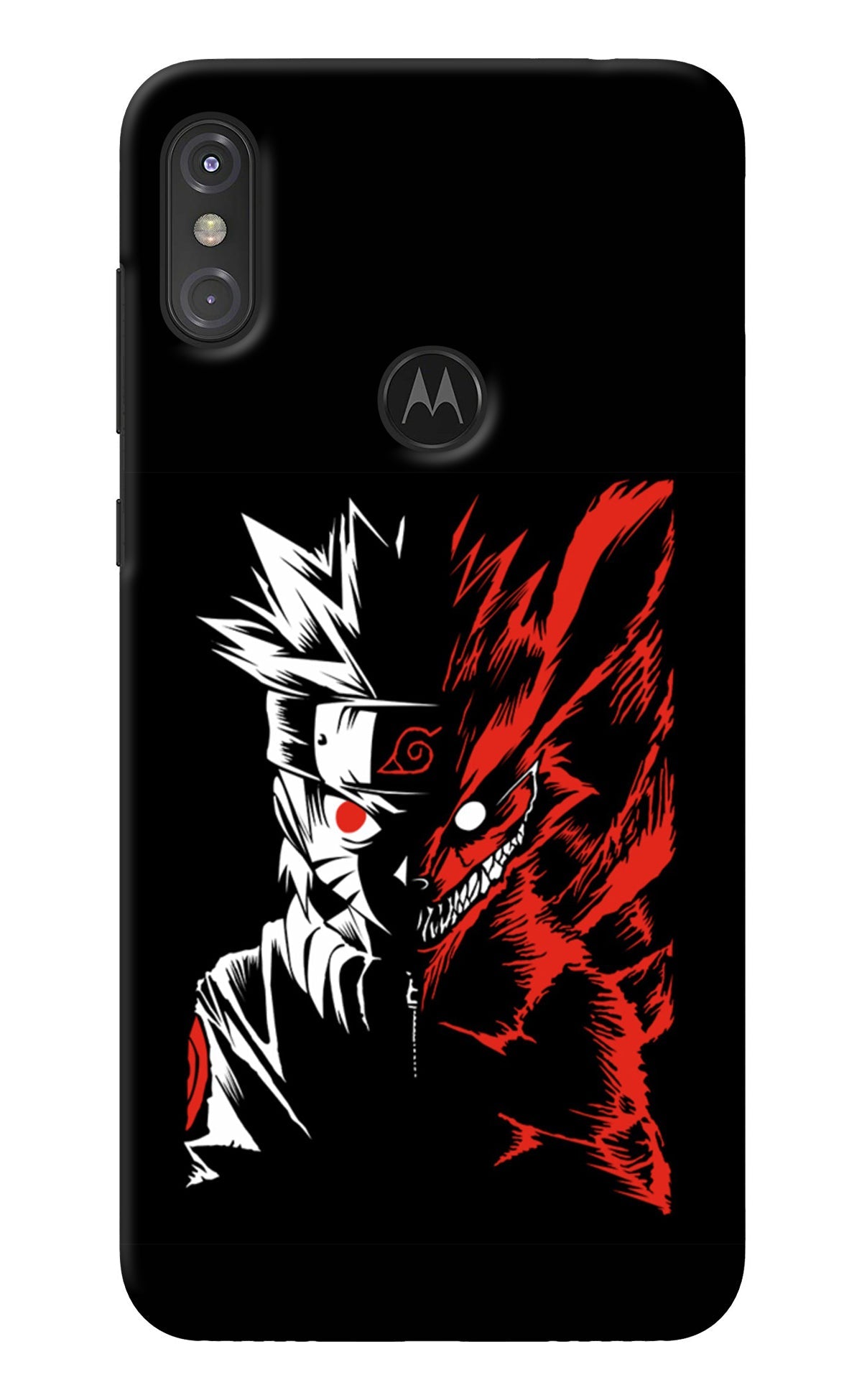 Naruto Two Face Moto One Power Back Cover
