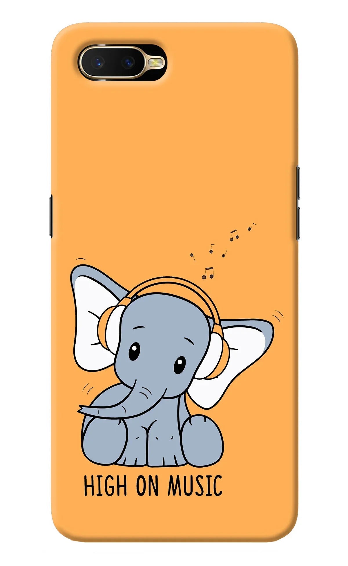 High On Music Oppo K1 Back Cover