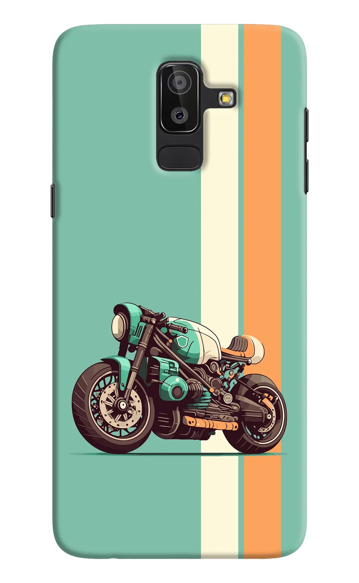 Striped Moto Drift Samsung On8 2018 Back Cover