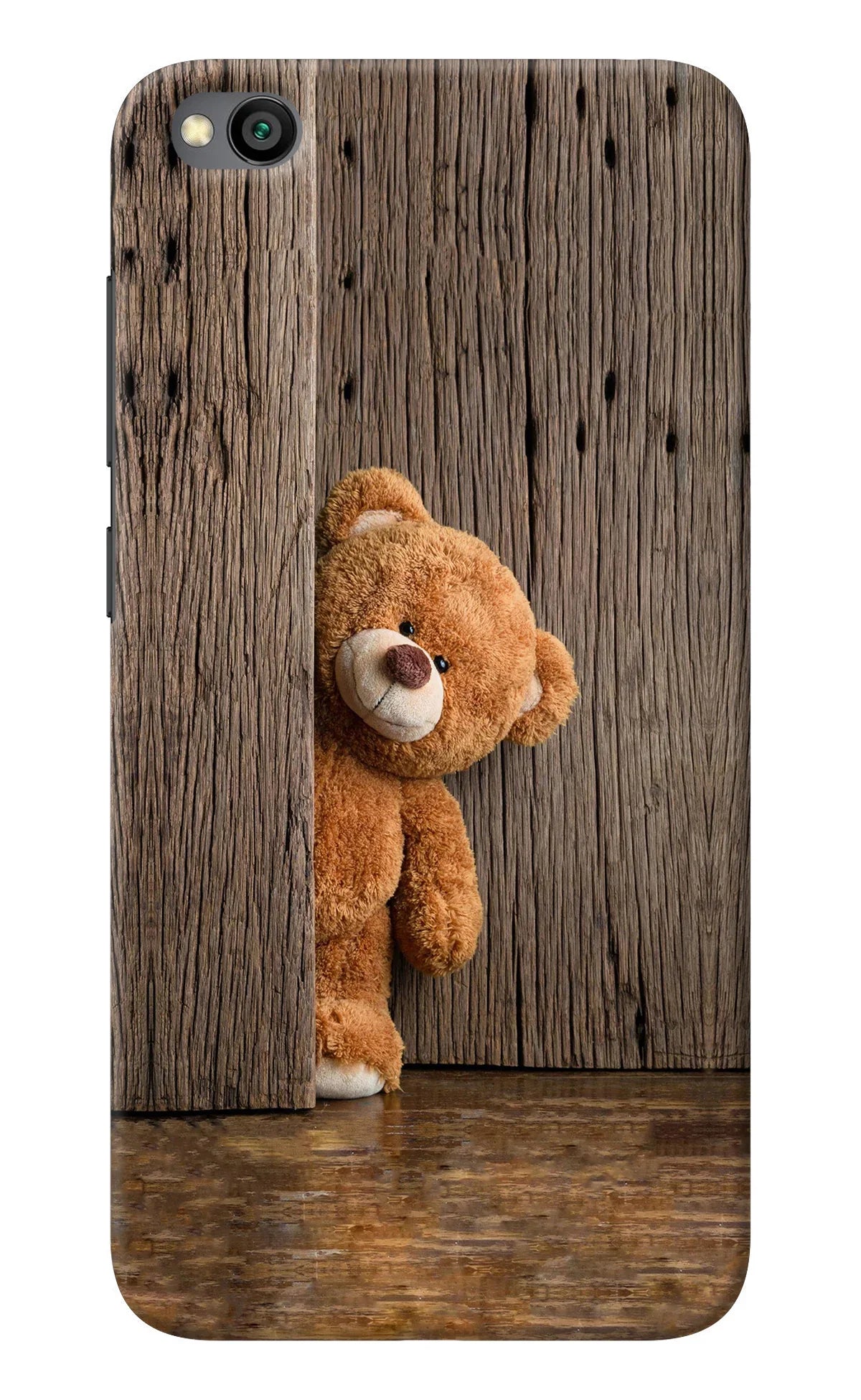 Teddy Wooden Redmi Go Back Cover