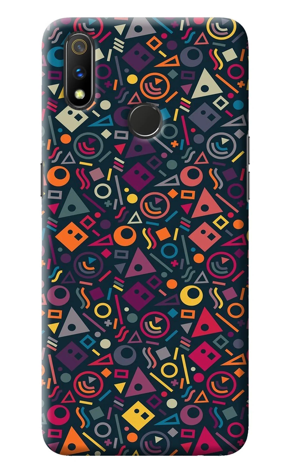 Geometric Abstract Realme 3 Pro Back Cover