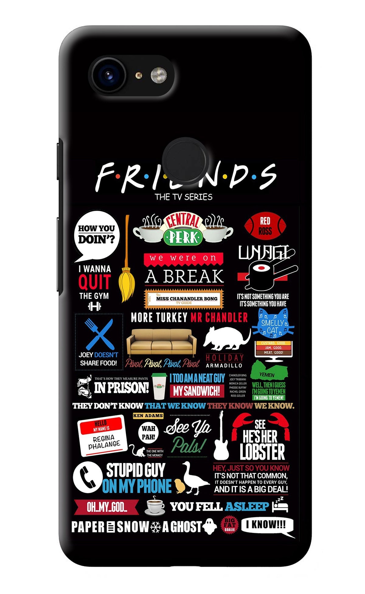 FRIENDS Google Pixel 3 Back Cover