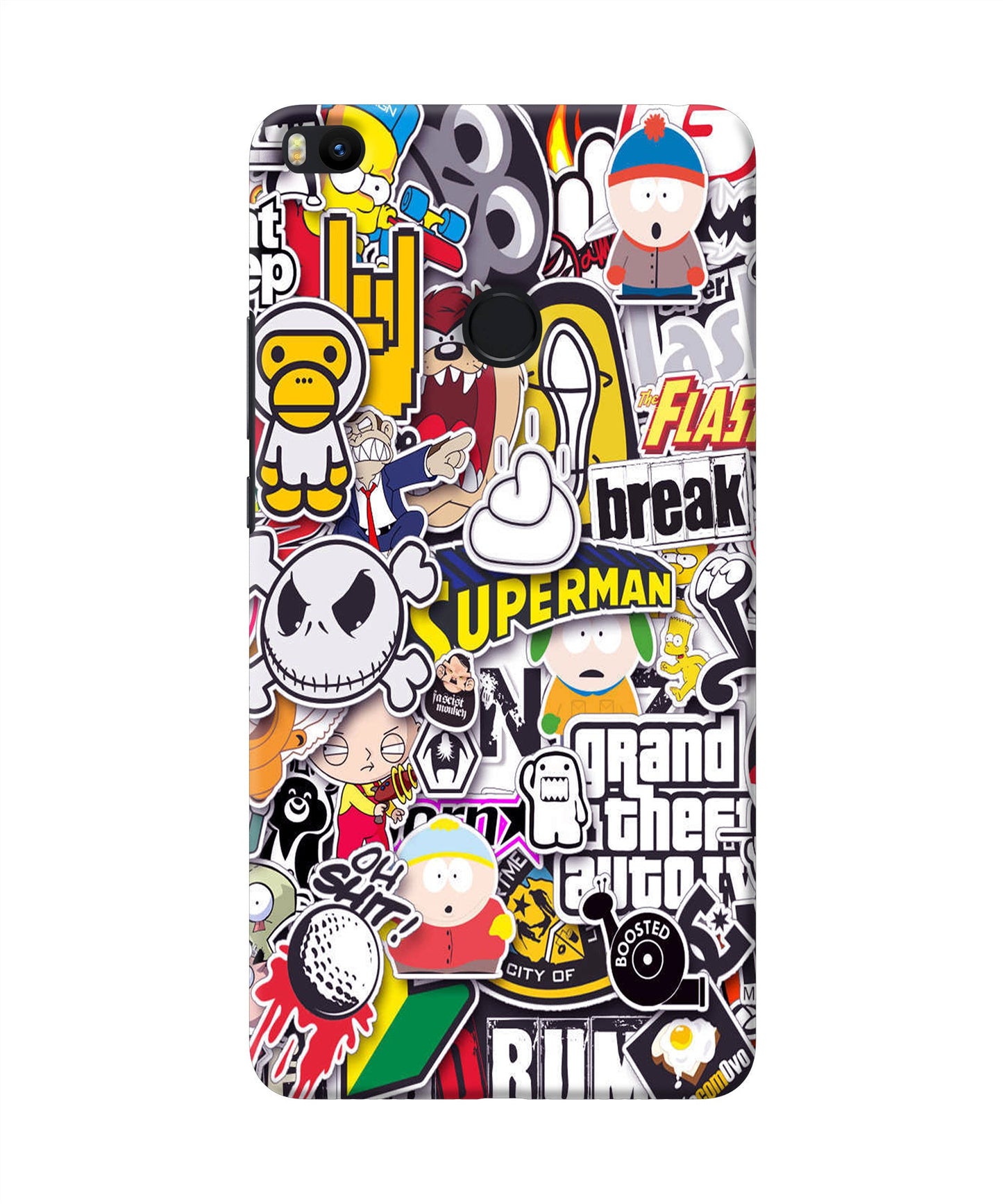 Sticker Bomb Mi Max 2 Back Cover