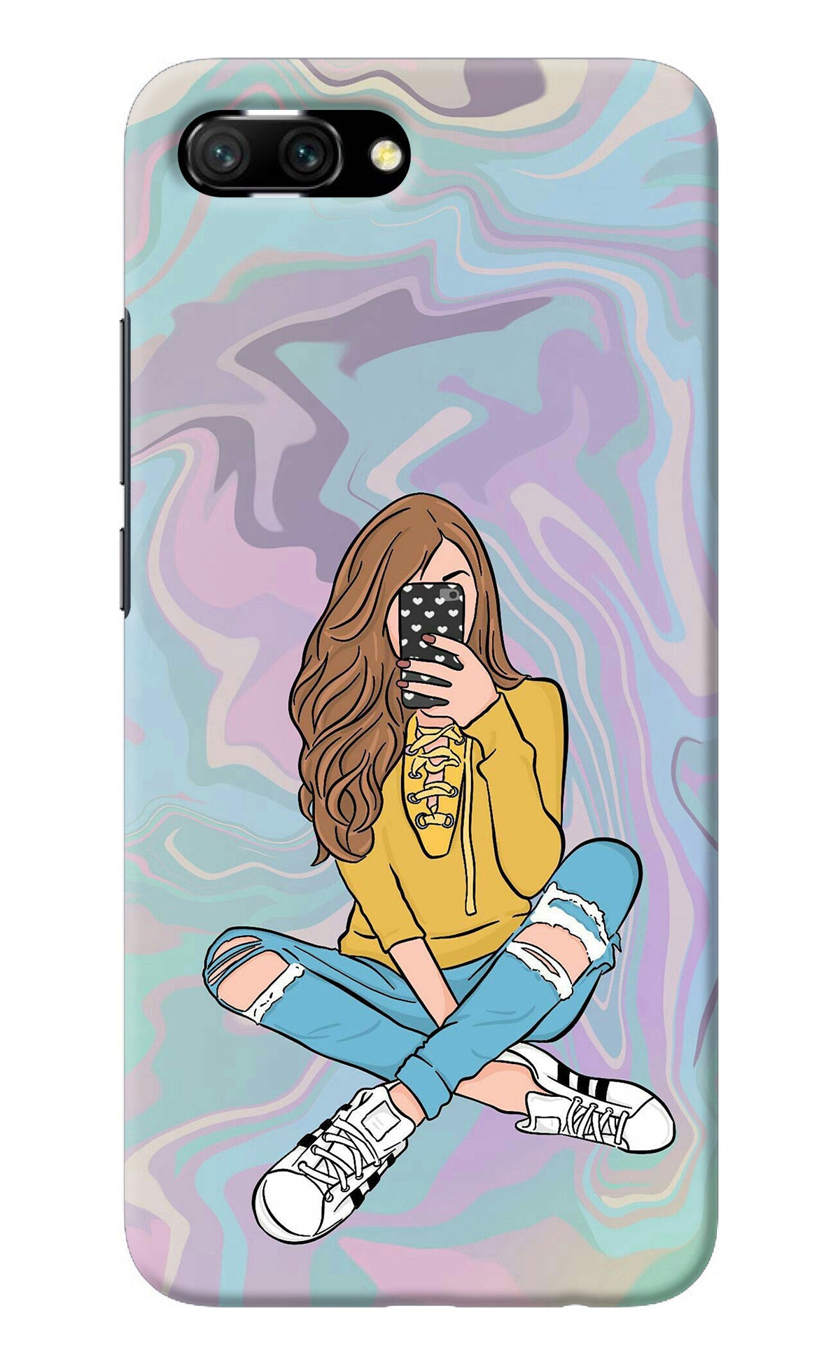 Selfie Girl Honor 10 Back Cover