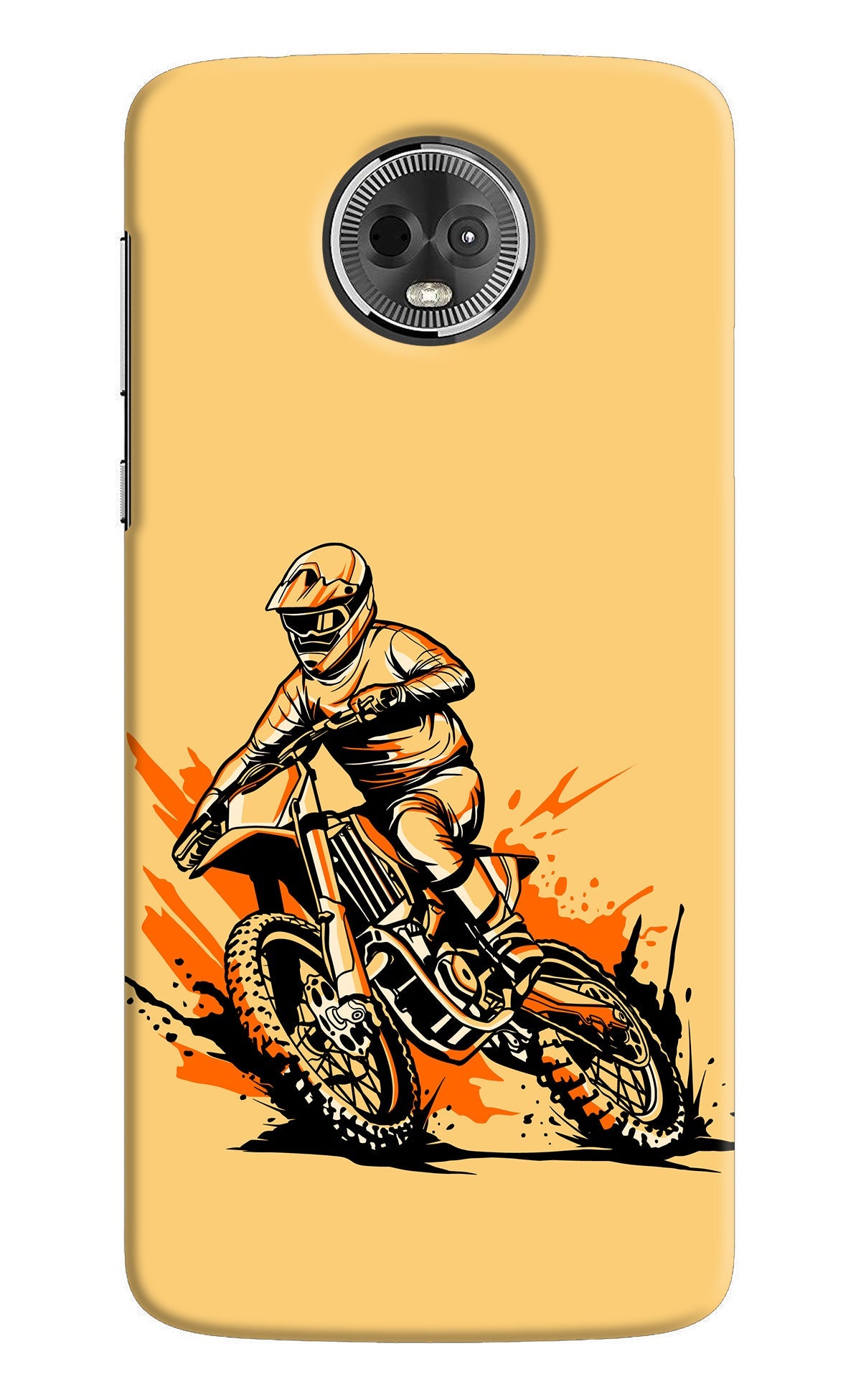 Off-Road Fury Moto E5 Plus Back Cover