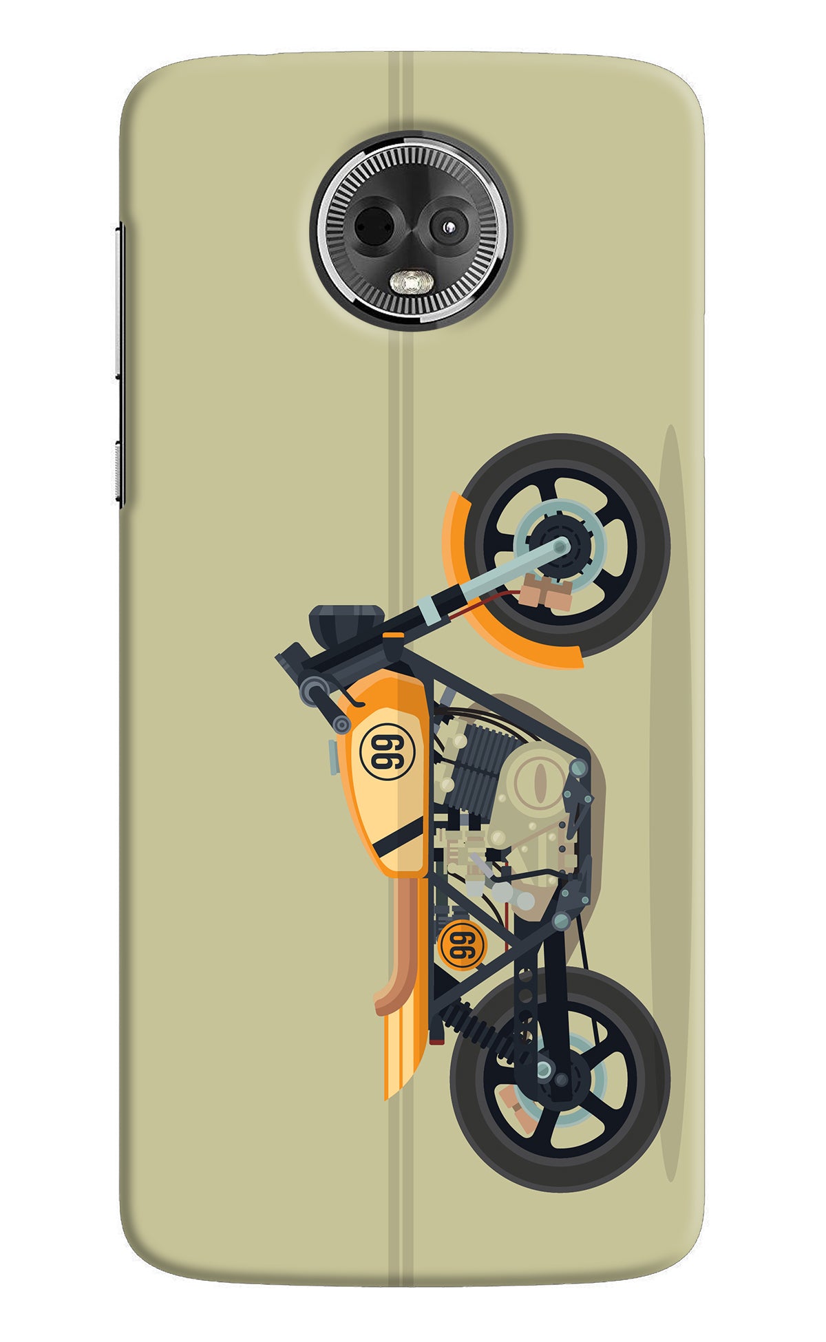 Vertical Speedster Moto E5 Plus Back Cover