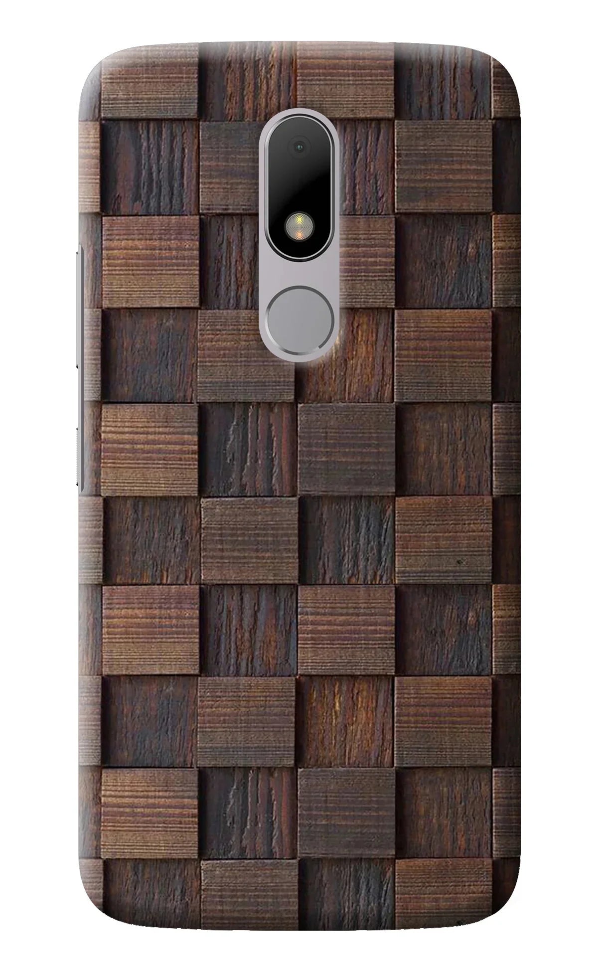 Wooden Cube Design Moto M Back Cover