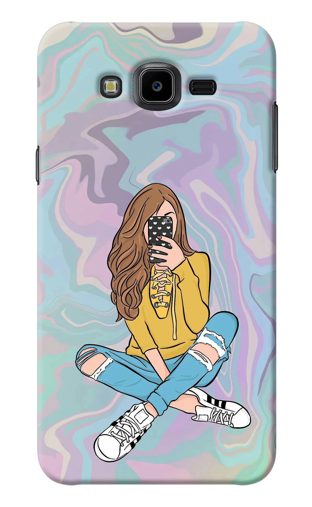Selfie Girl Samsung J7 Nxt Back Cover