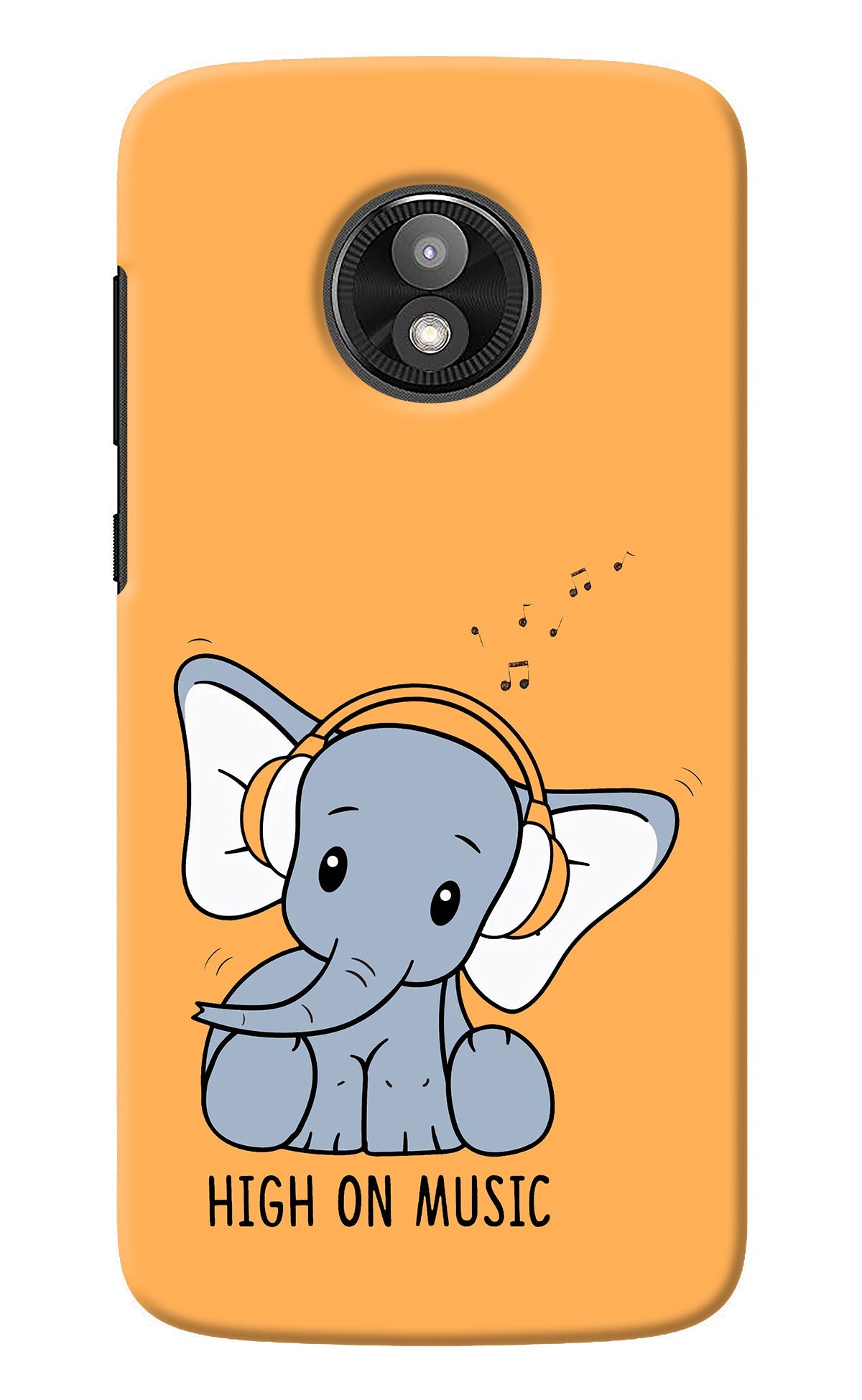 High On Music Moto E5 Play Back Cover