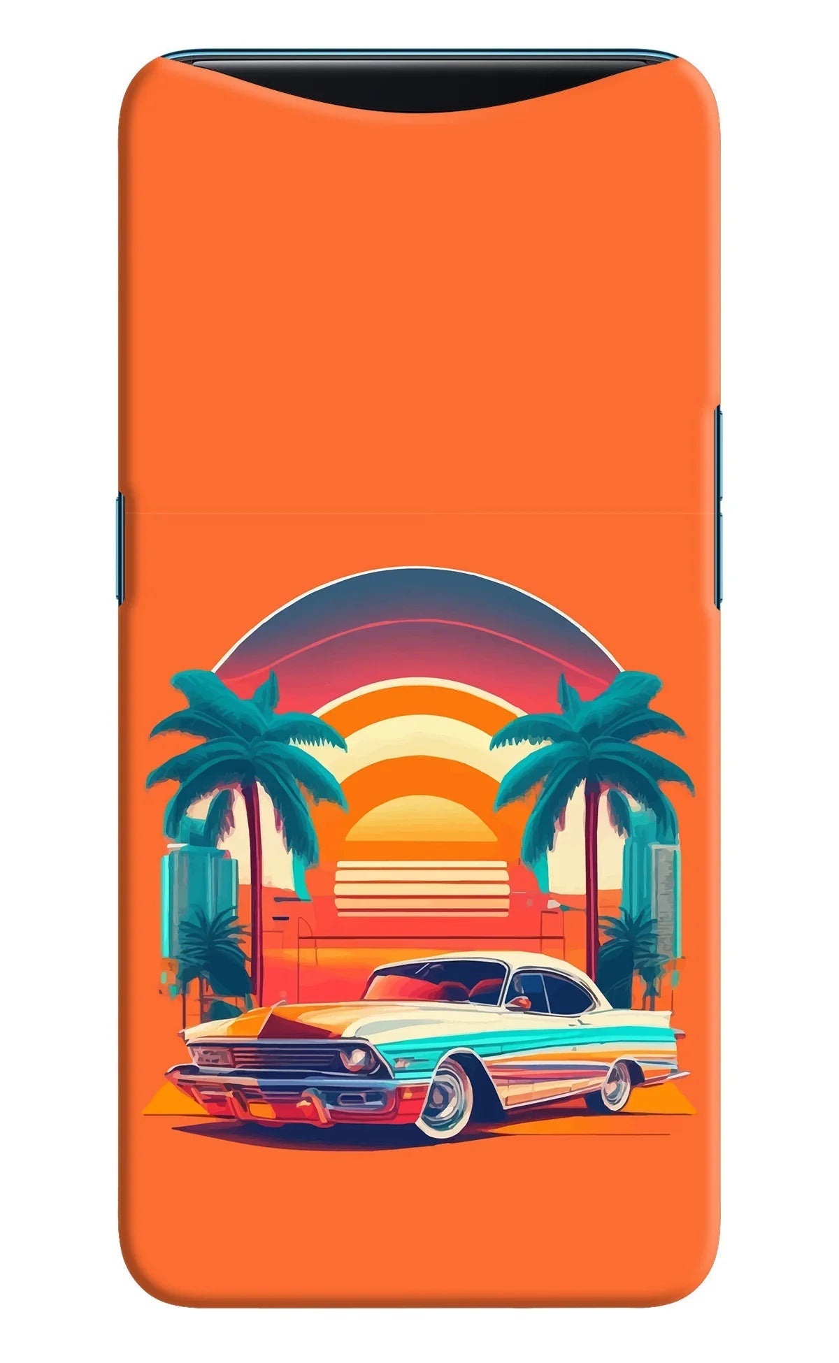 Palm Drive 80s Oppo Find X Back Cover