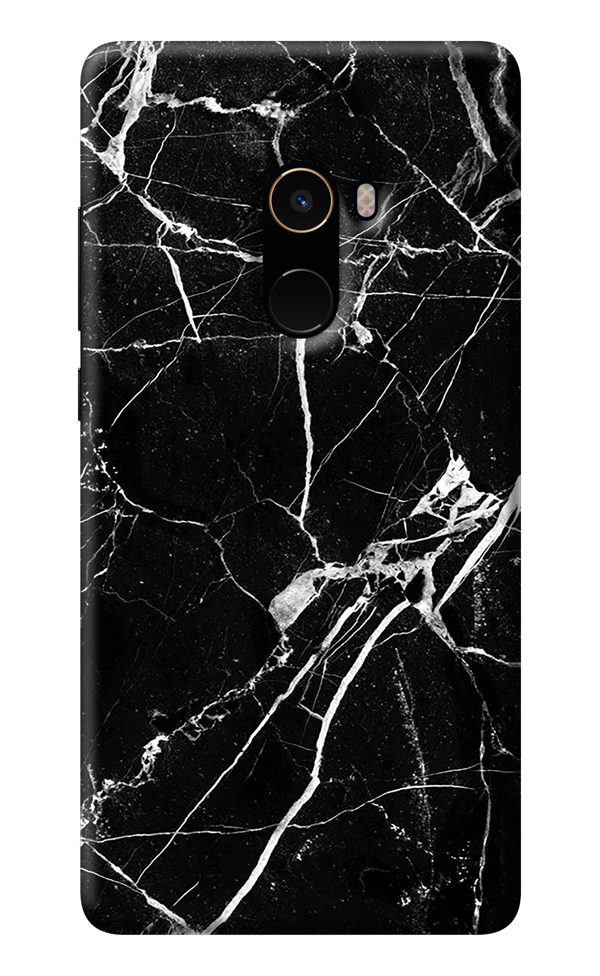 Black Marble Pattern Mi Mix 2 Back Cover