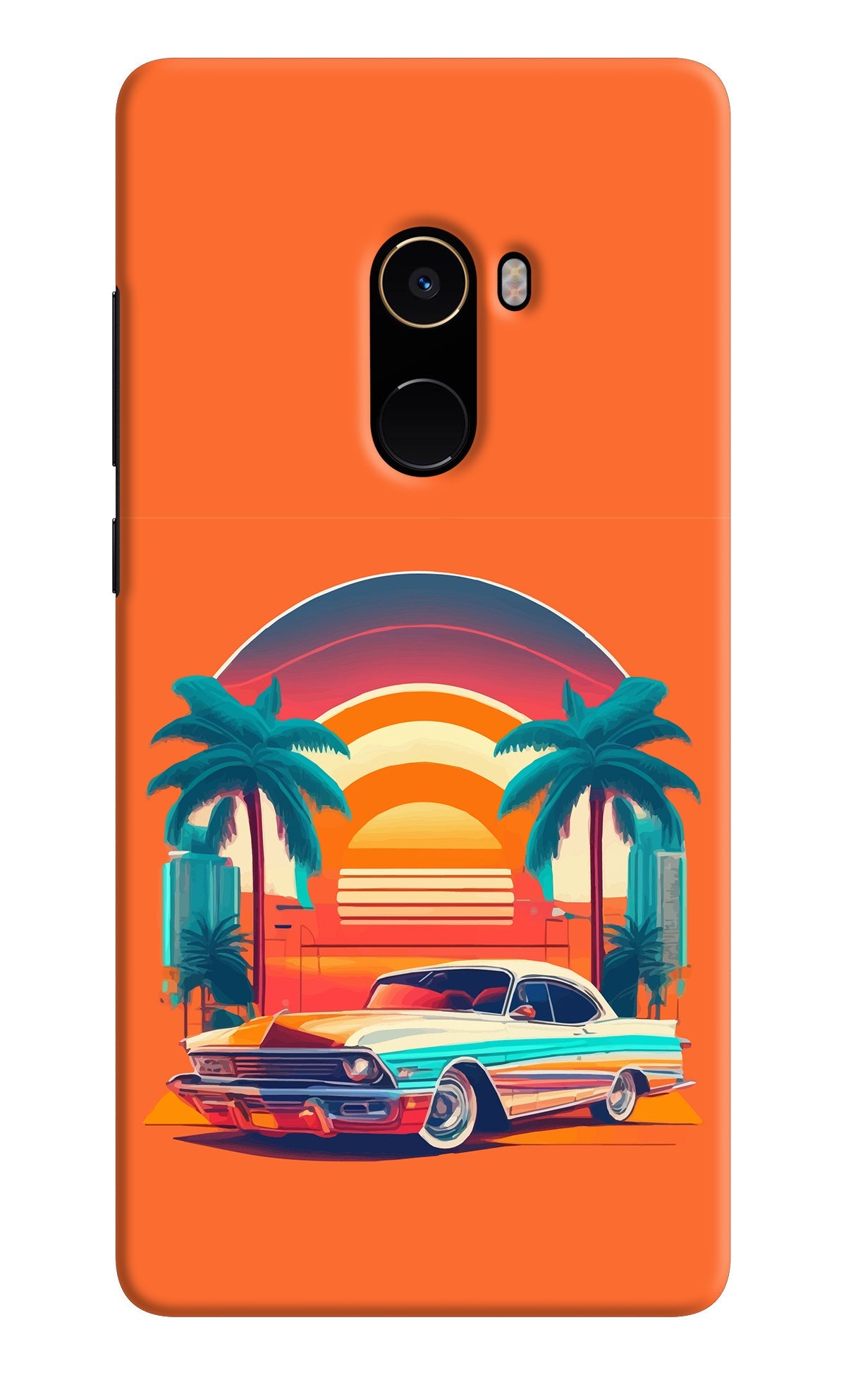 Palm Drive 80s Mi Mix 2 Back Cover