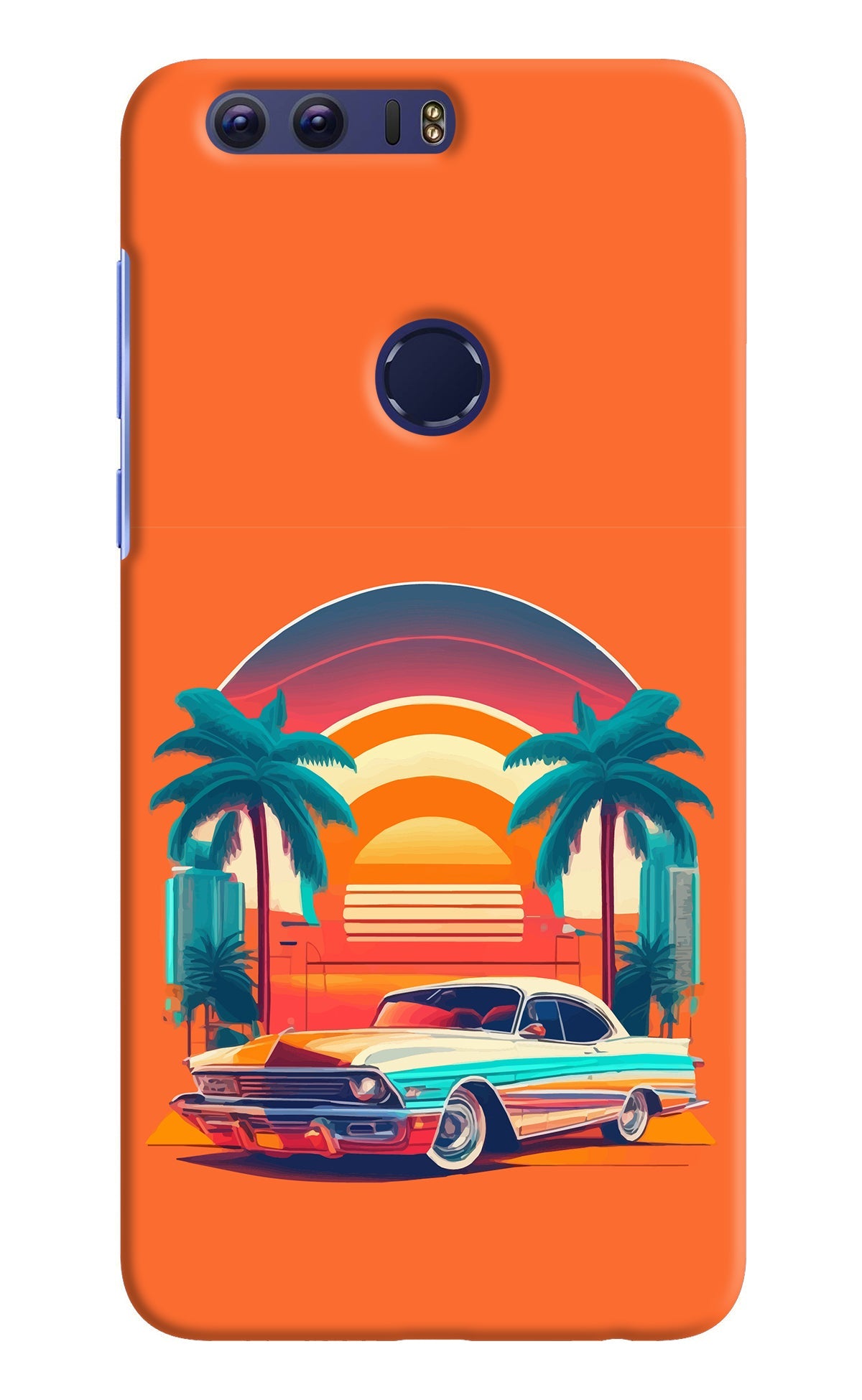 Palm Drive 80s Honor 8 Back Cover