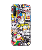 Sticker Bomb Realme 5/5i/5s Back Cover