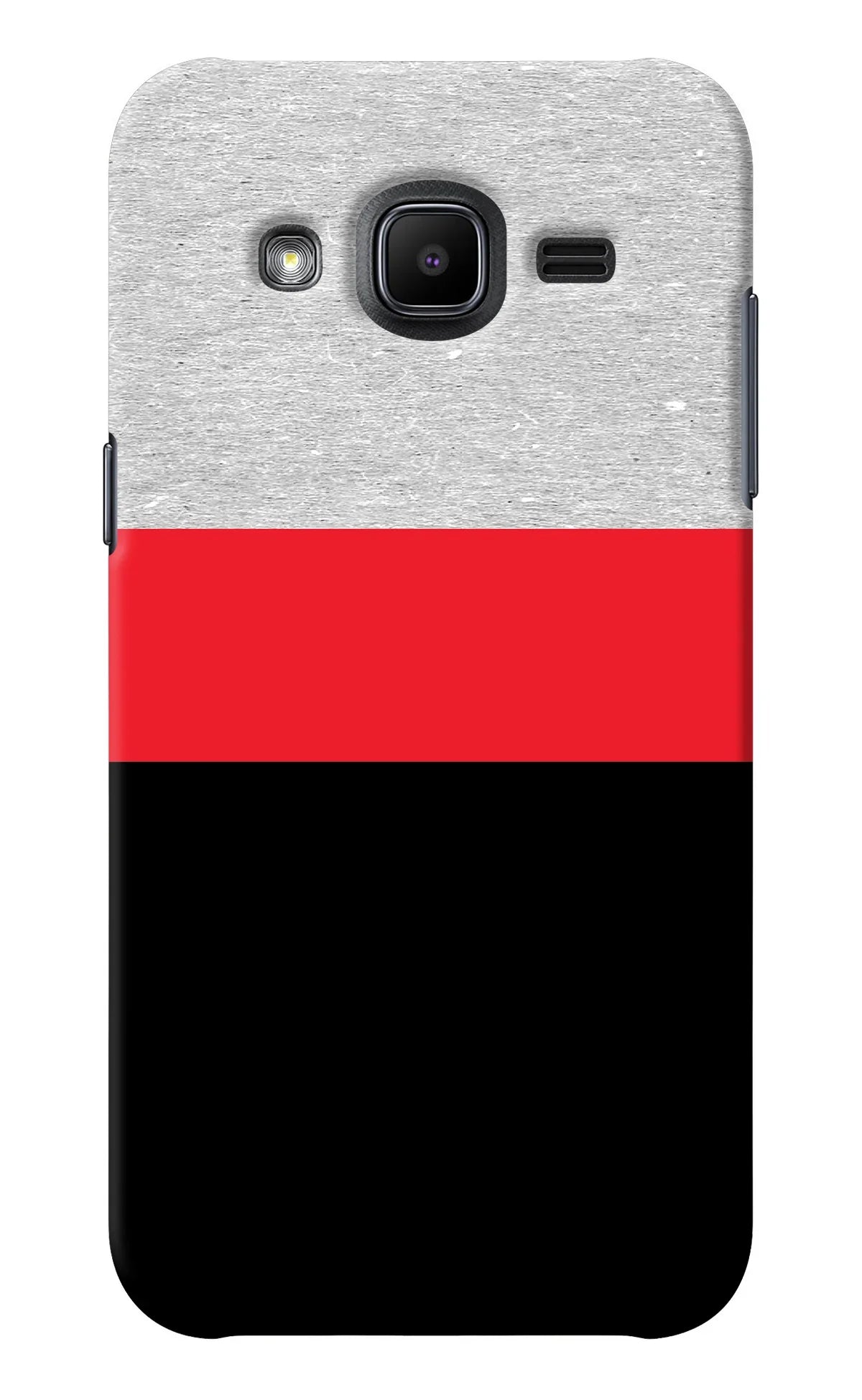 Tri Color Pattern Samsung J2 2017 Back Cover