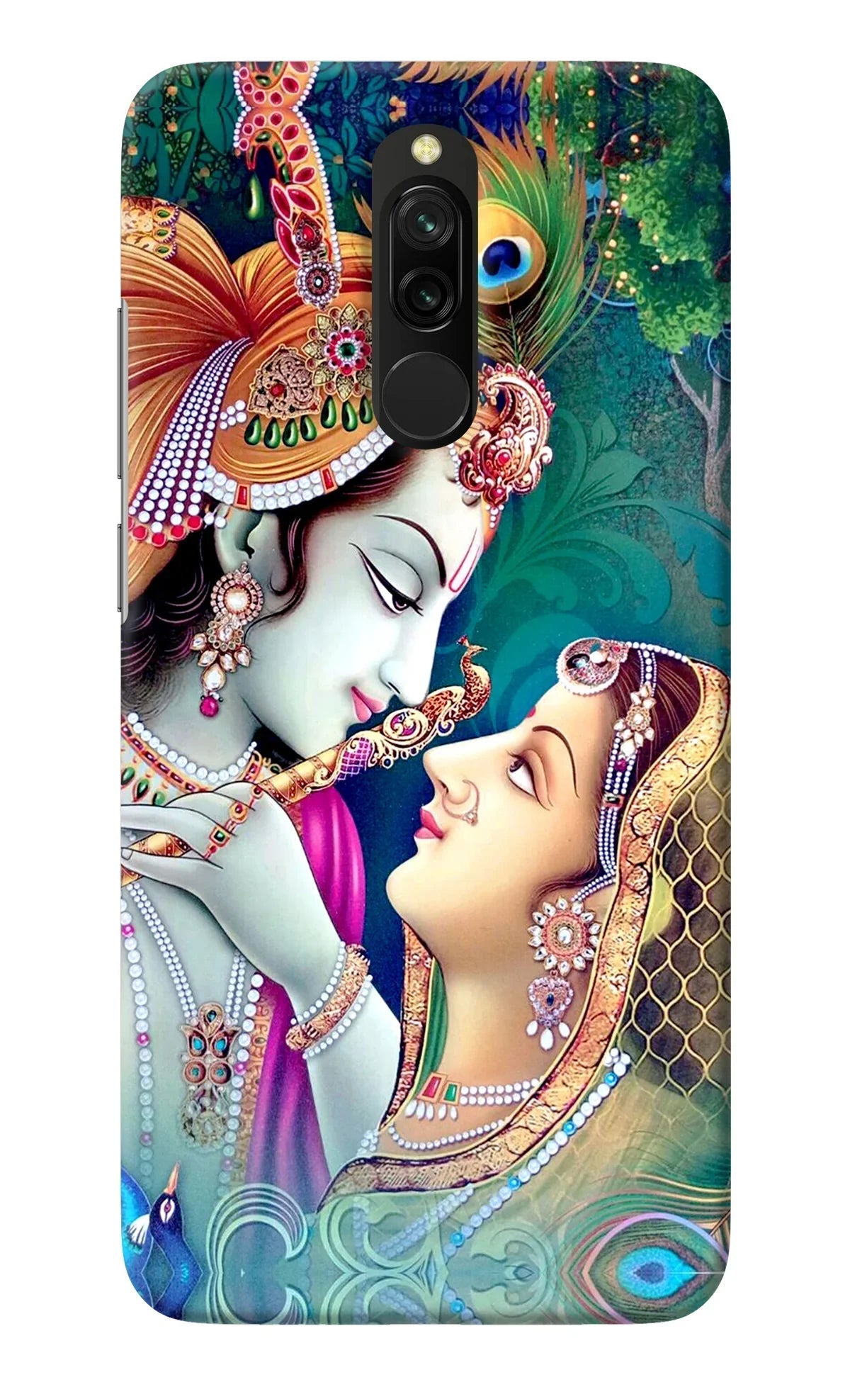Lord Radha Krishna Redmi 8 Back Cover