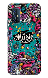 Music Graffiti Vivo V17 Back Cover