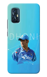 Dhoni Artwork Vivo V17 Back Cover
