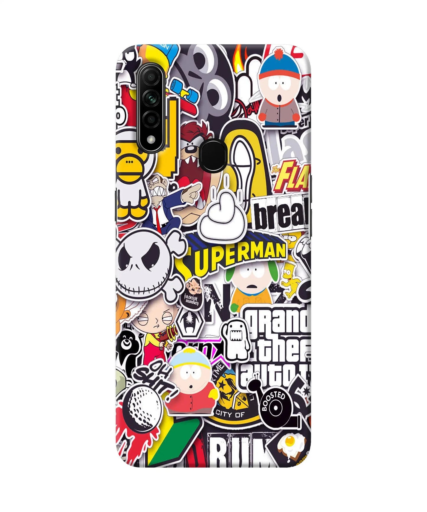 Sticker Bomb Oppo A31 Back Cover