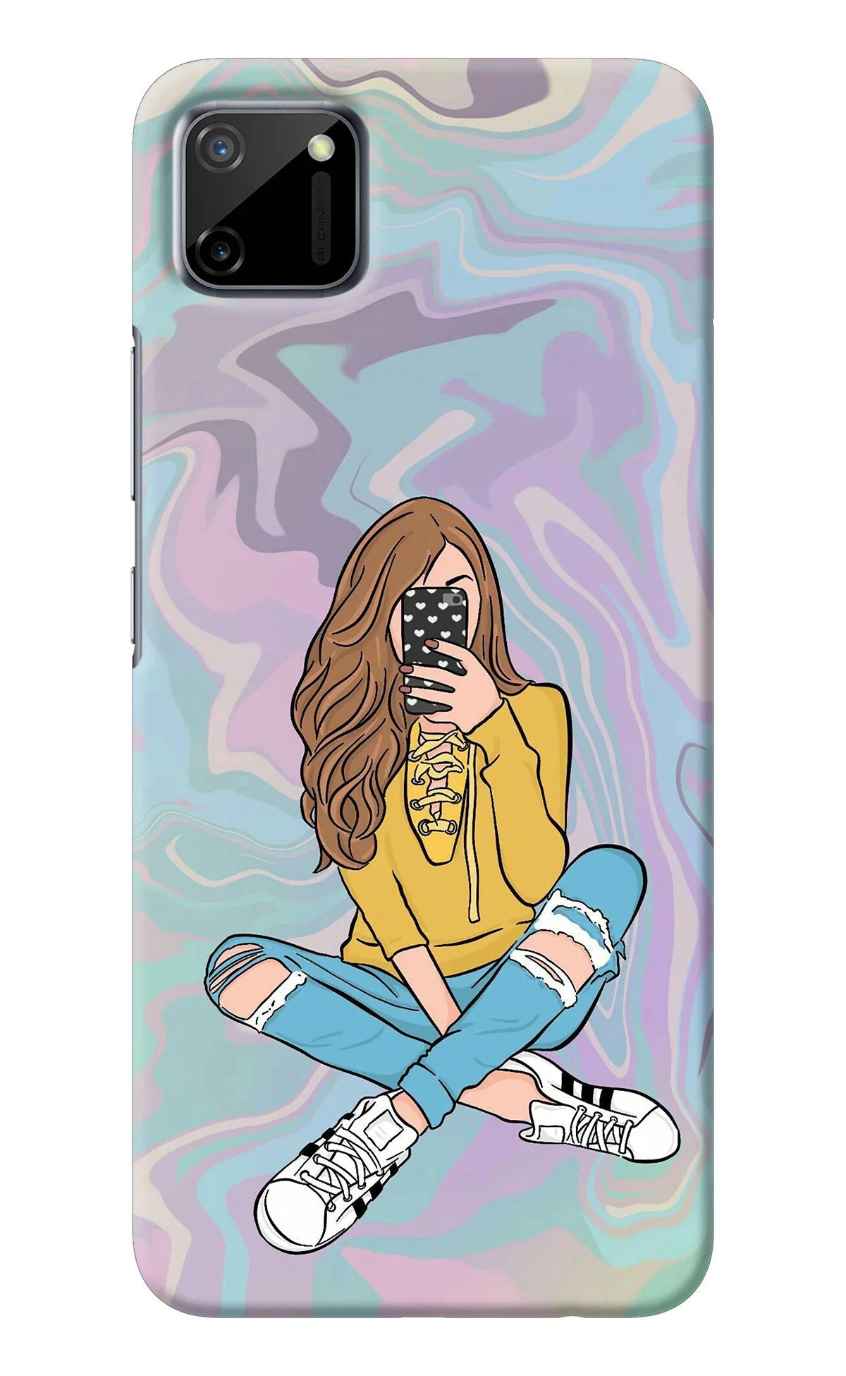Selfie Girl Realme C11 2020 Back Cover