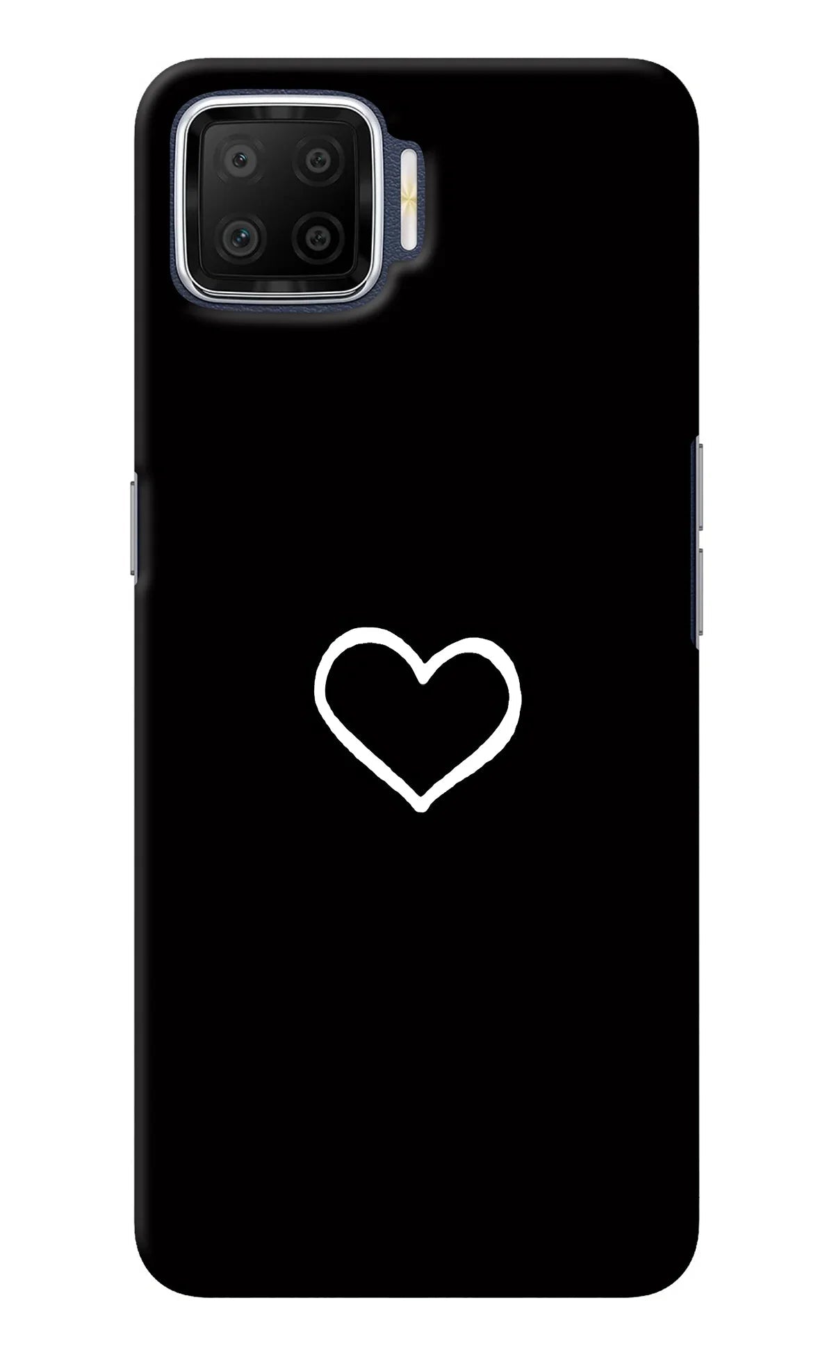 Heart Oppo F17 Back Cover