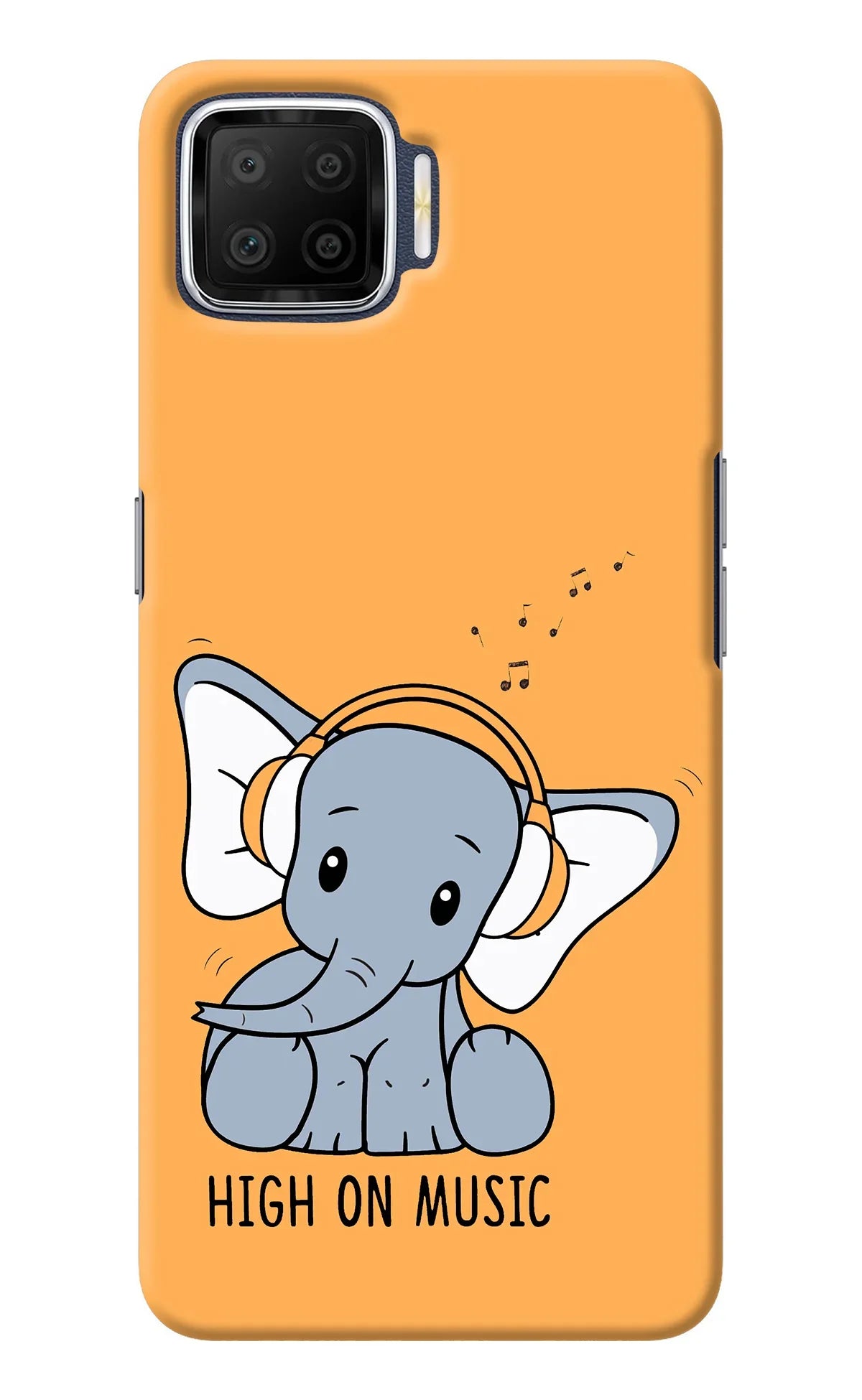 High On Music Oppo F17 Back Cover