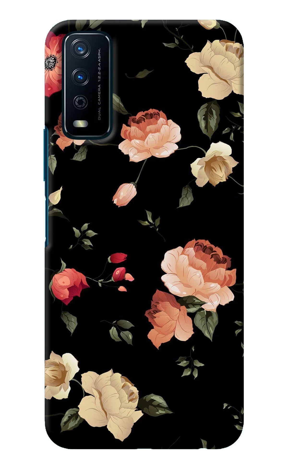 Flowers Vivo Y12s Back Cover