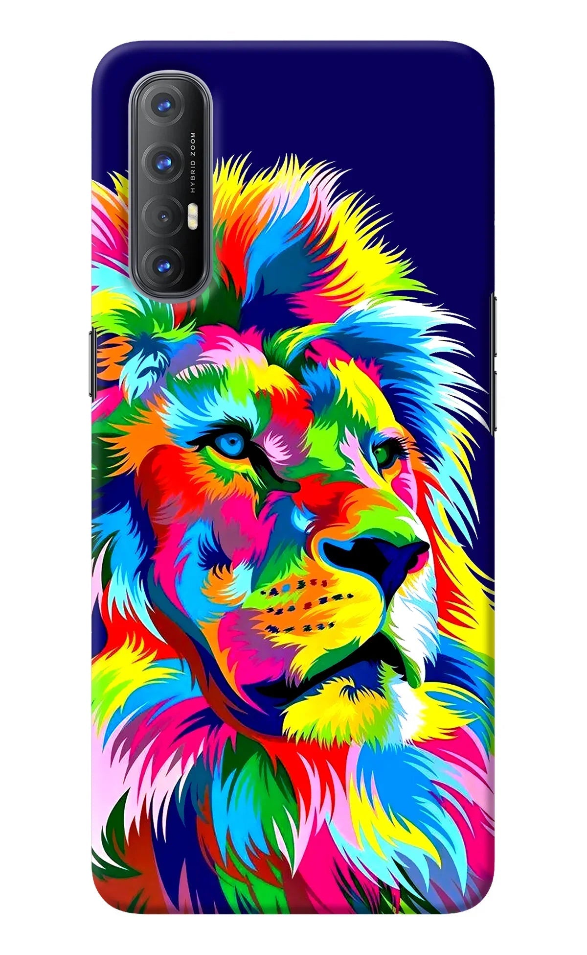 Vector Art Lion Oppo Reno3 Pro Back Cover