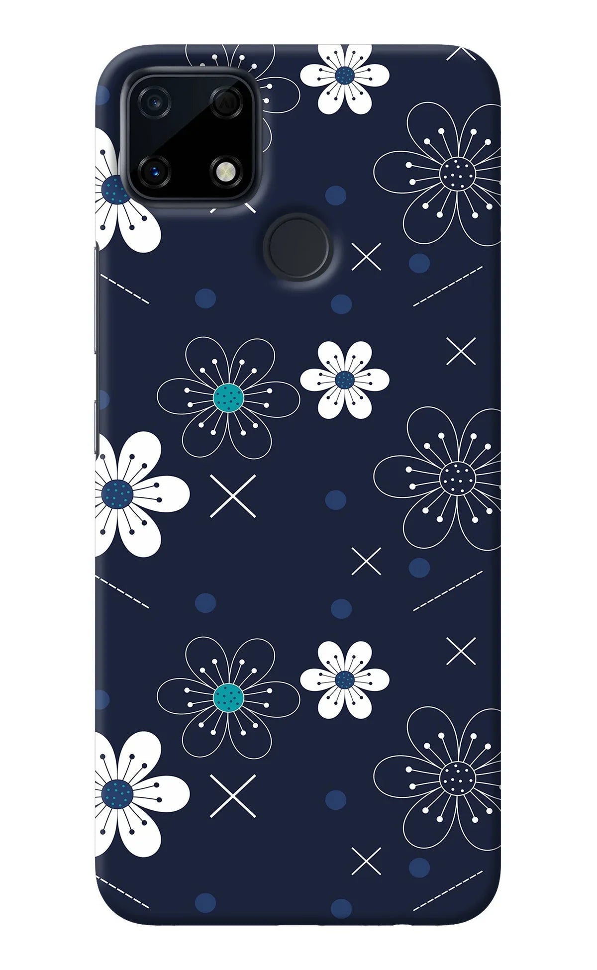 Flowers Realme Narzo 30A Back Cover