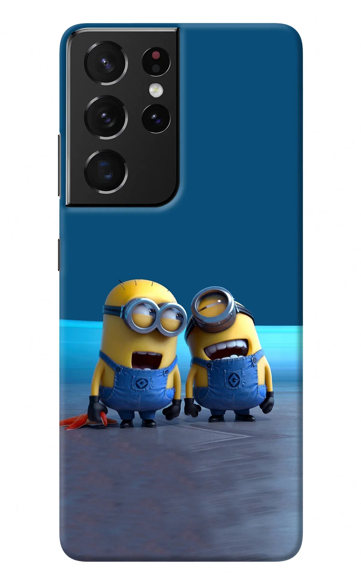 Minion Laughing Samsung S21 Ultra Back Cover