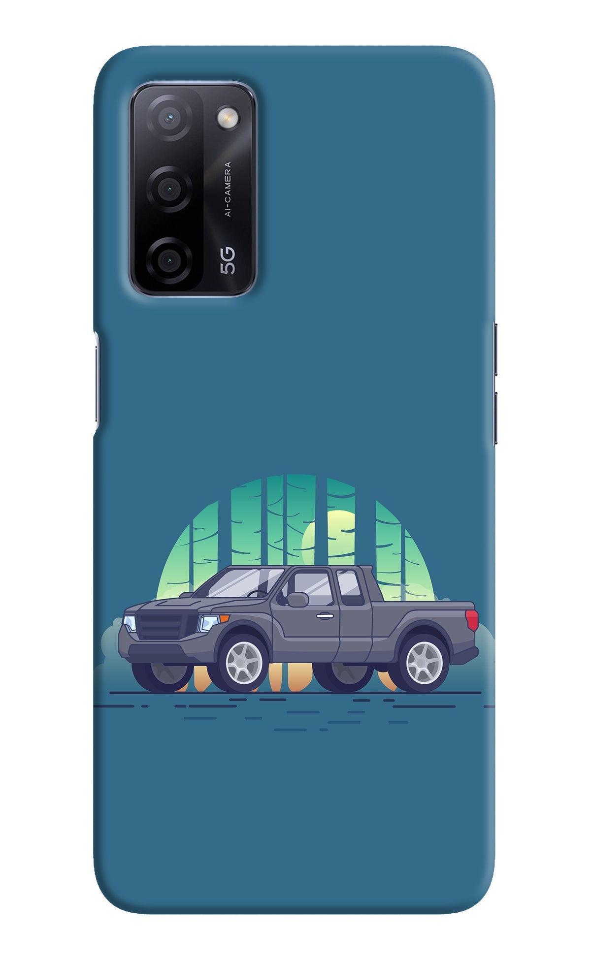 Retro Garage Vibe Oppo A53s 5G Back Cover