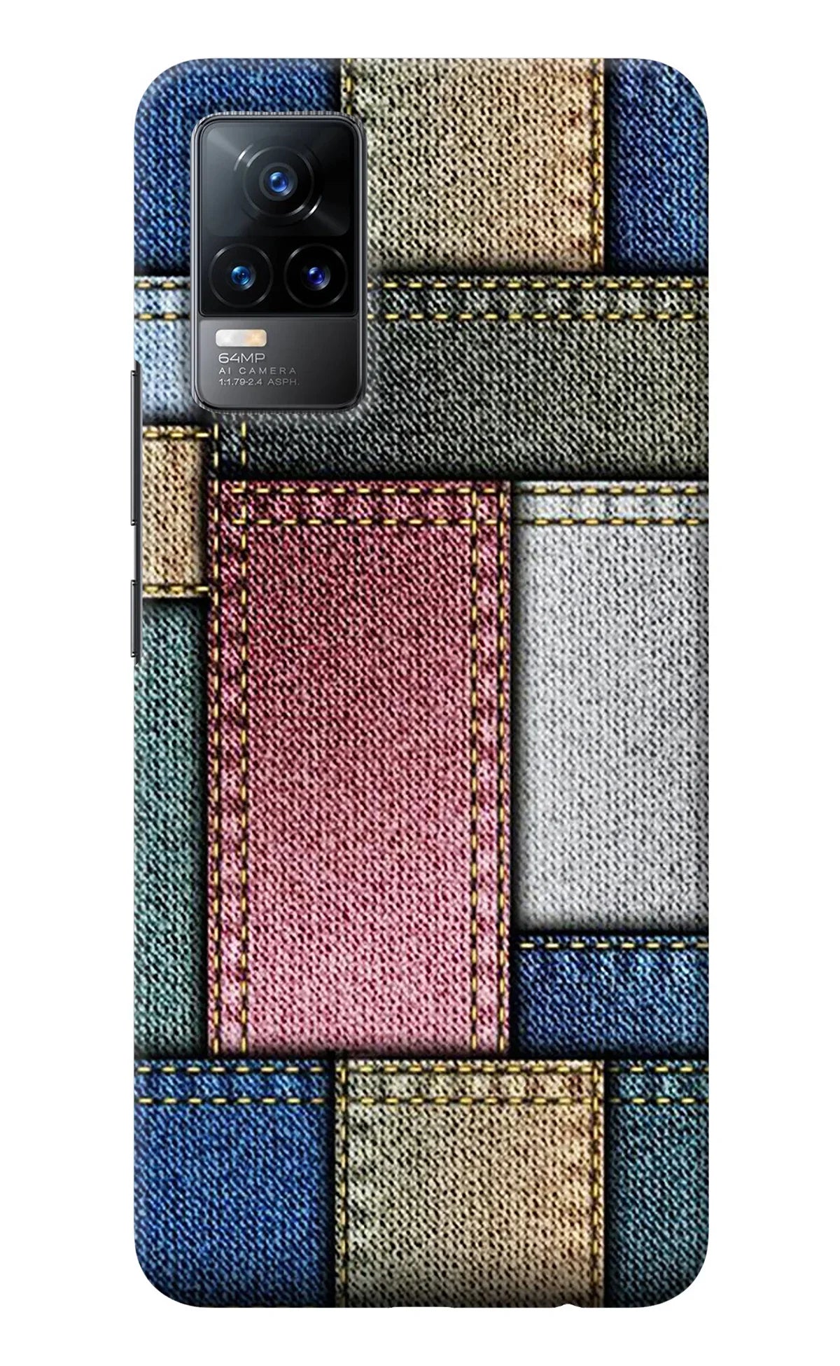 Multicolor Jeans Vivo Y73/V21E 4G Back Cover