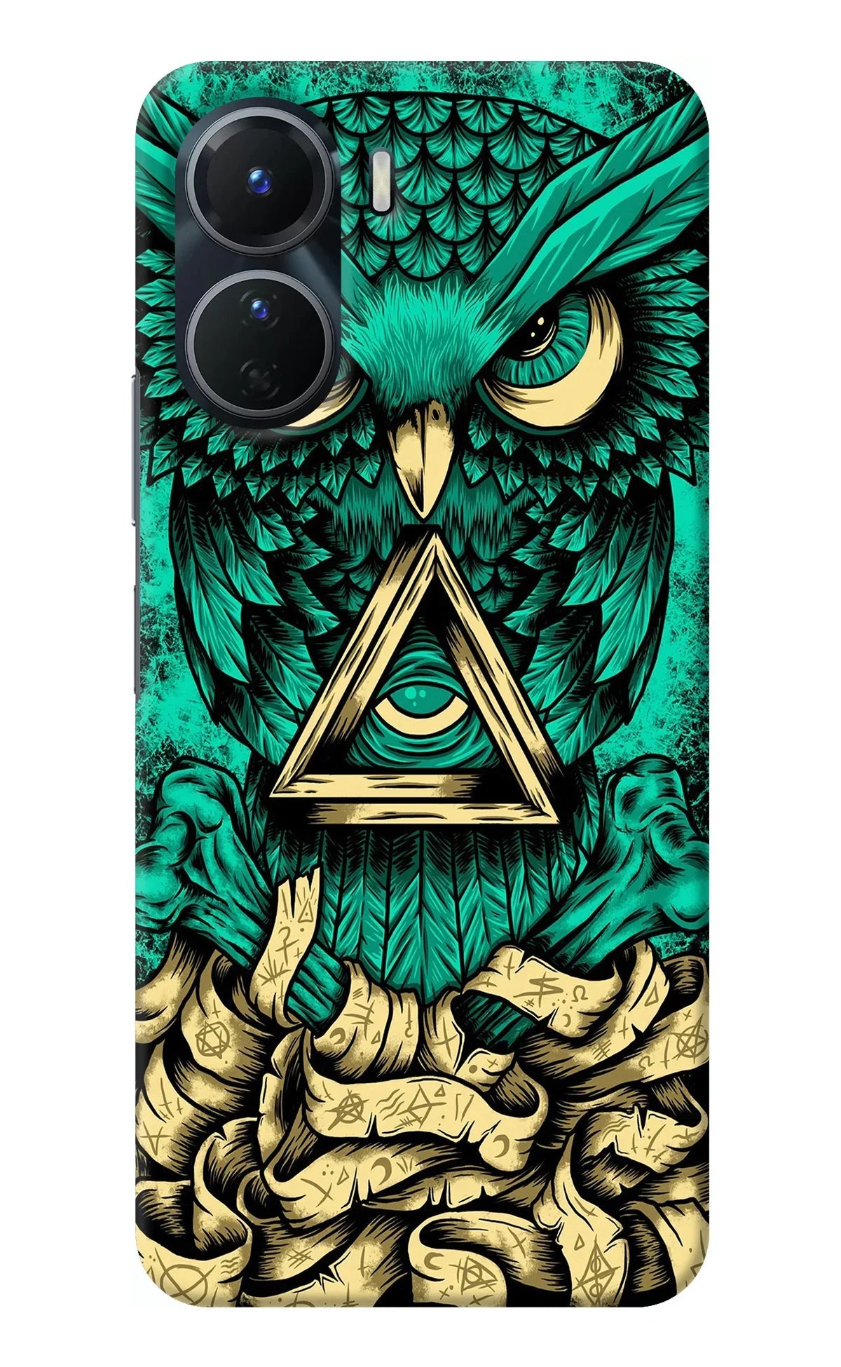 Green Owl Vivo Y16 Back Cover