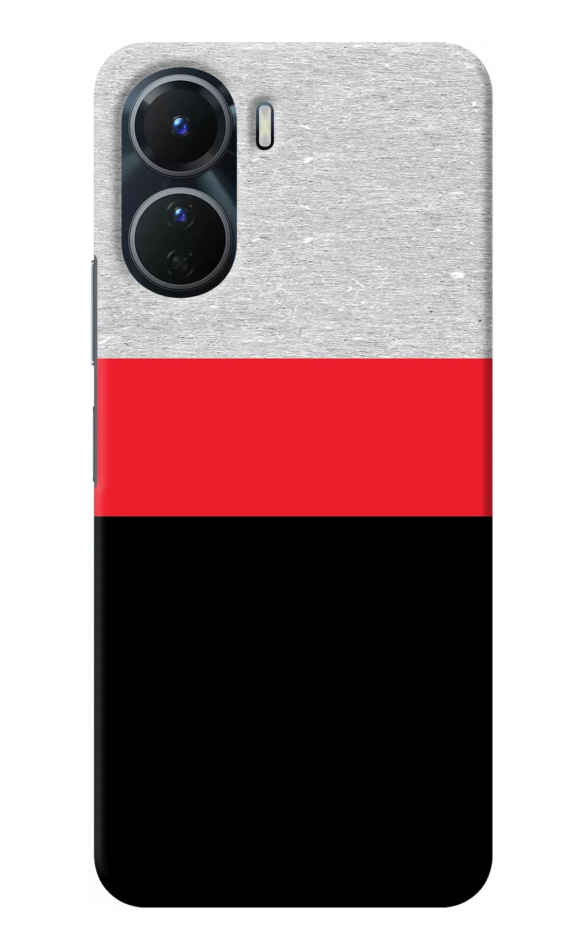 Tri Color Pattern Vivo Y16 Back Cover