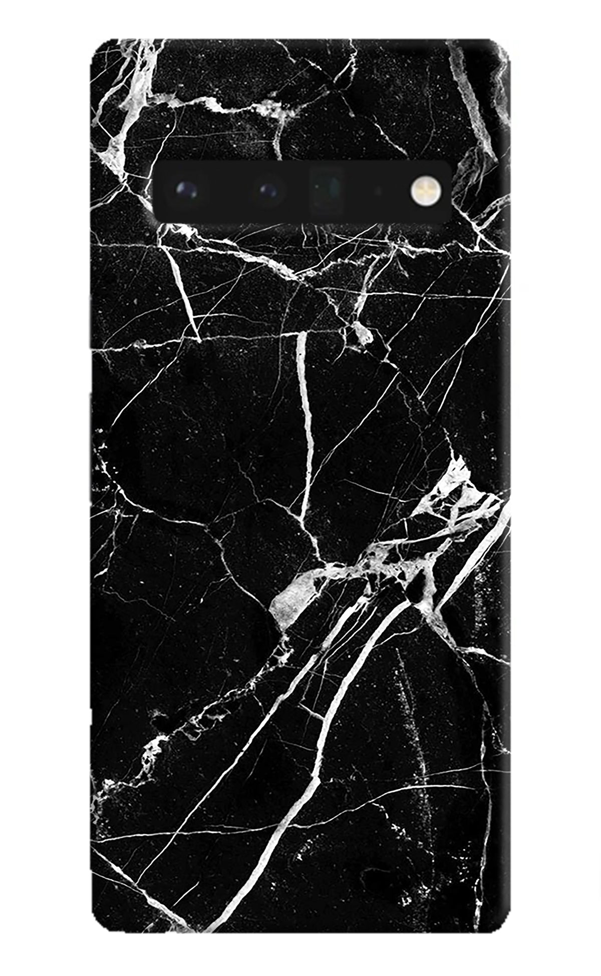 Black Marble Pattern Google Pixel 6 Pro Back Cover