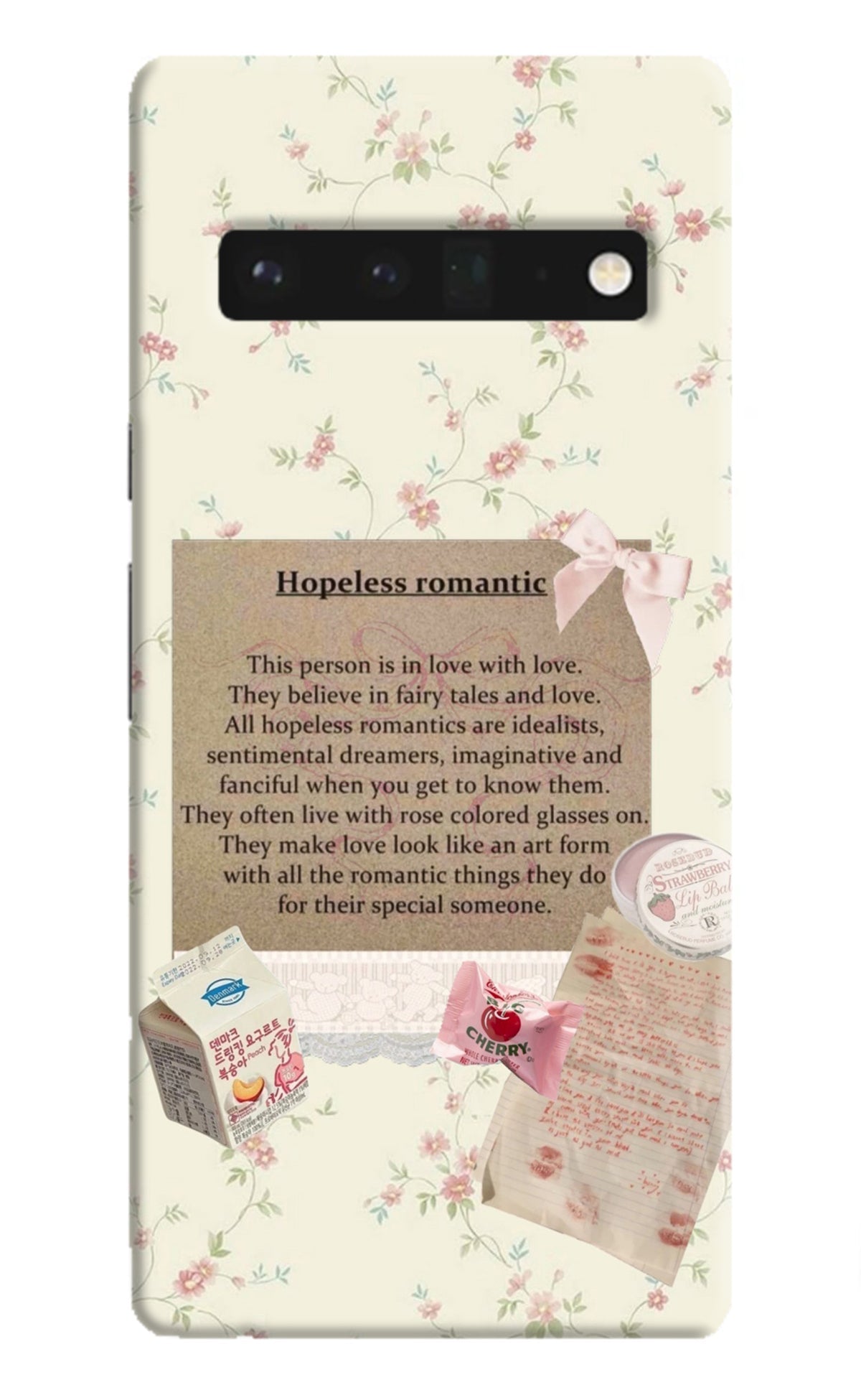 Hopeless Romantic Google Pixel 6 Pro Back Cover
