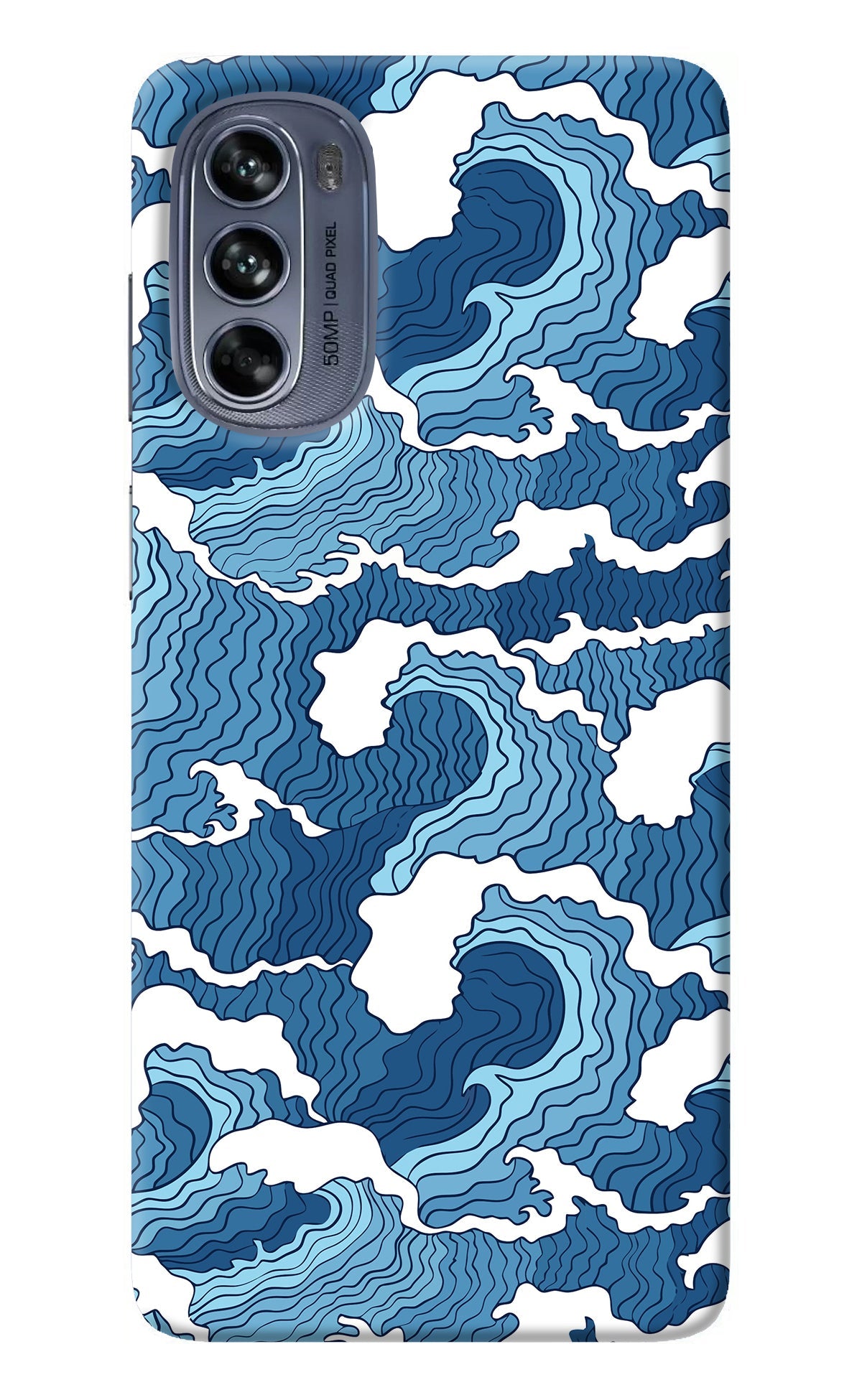 Blue Waves Moto G62 5G Back Cover