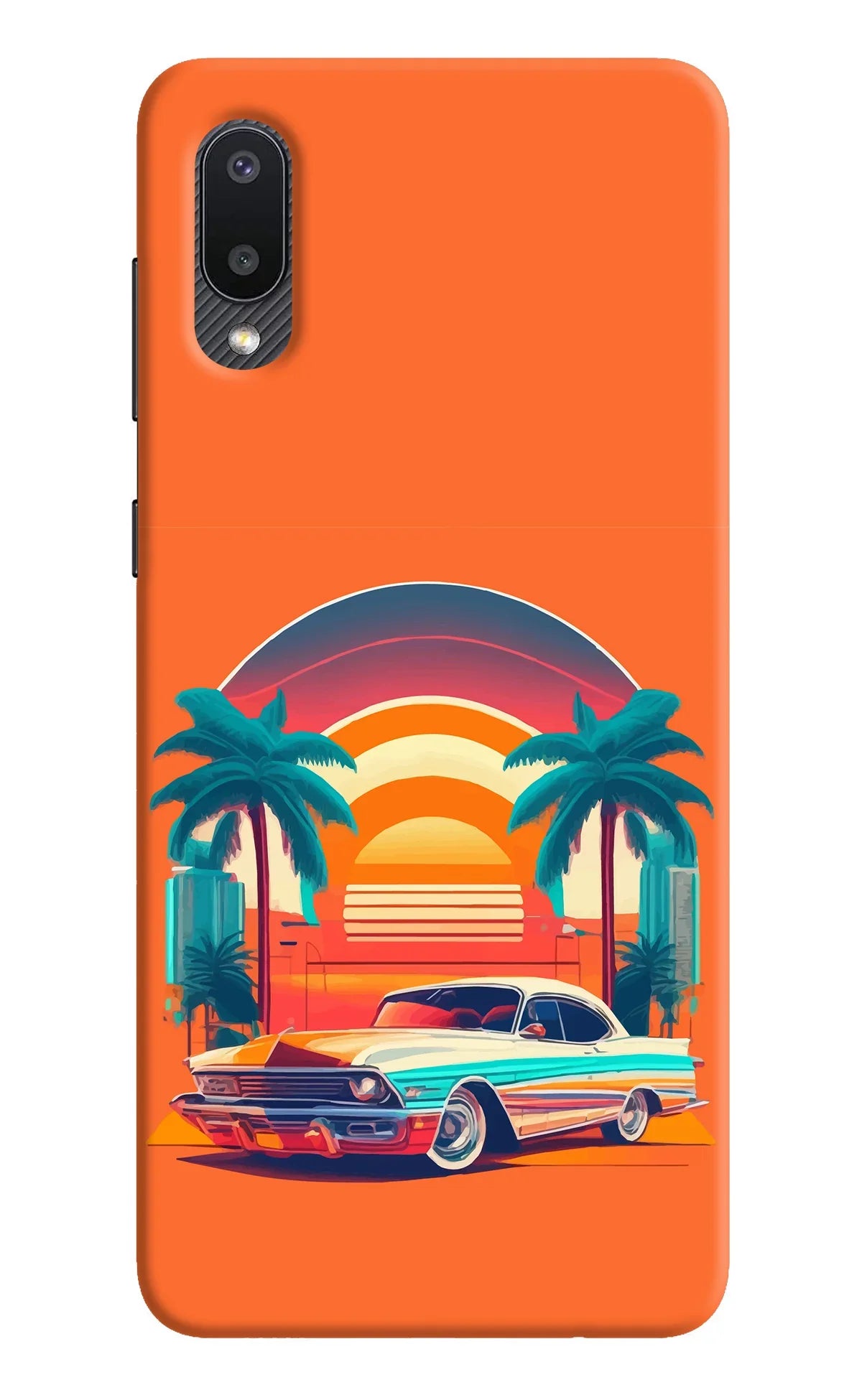 Palm Drive 80s Samsung M02 Back Cover