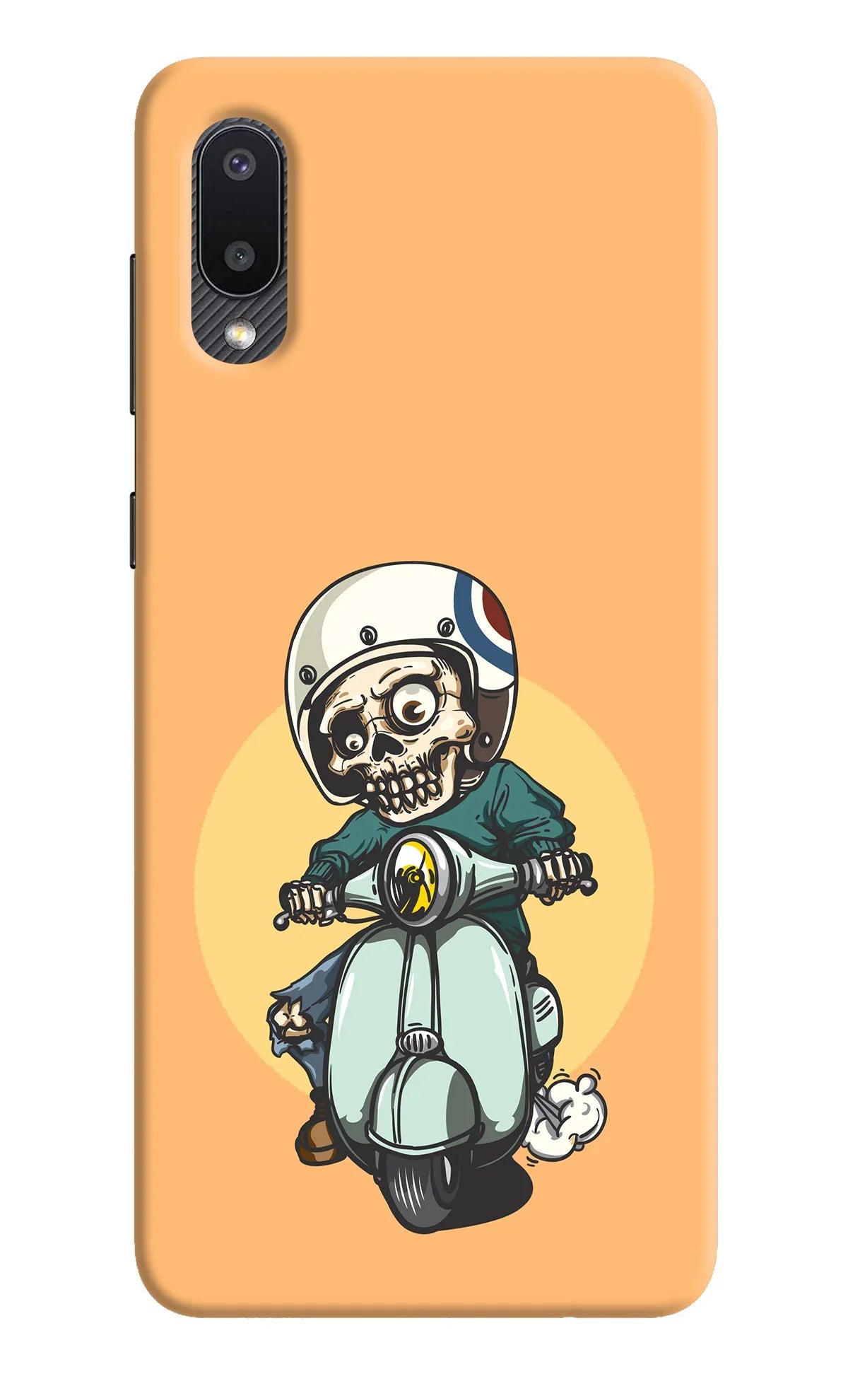 Undead Biker Samsung M02 Back Cover