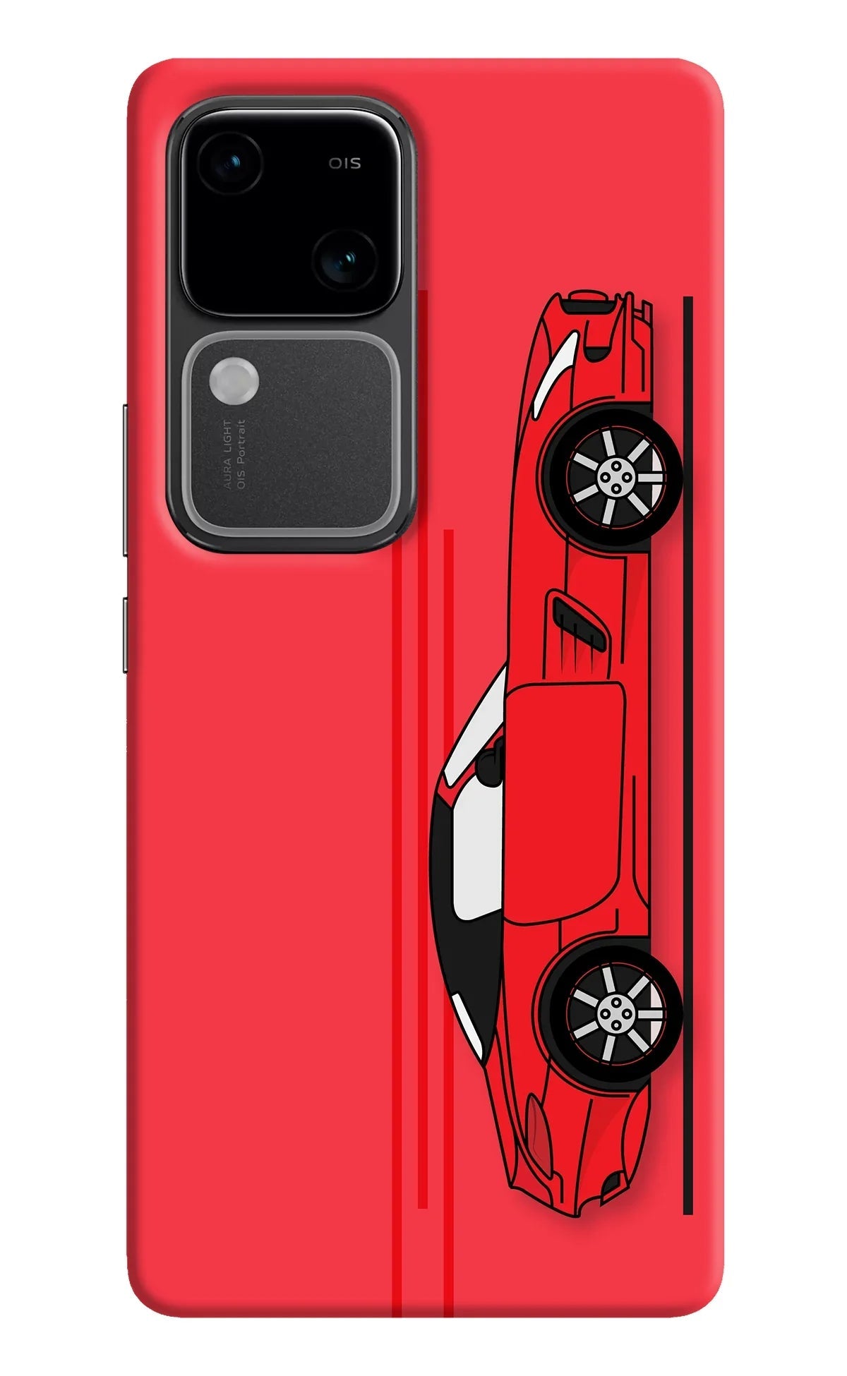 Red Velocity Vivo V30 5G Back Cover