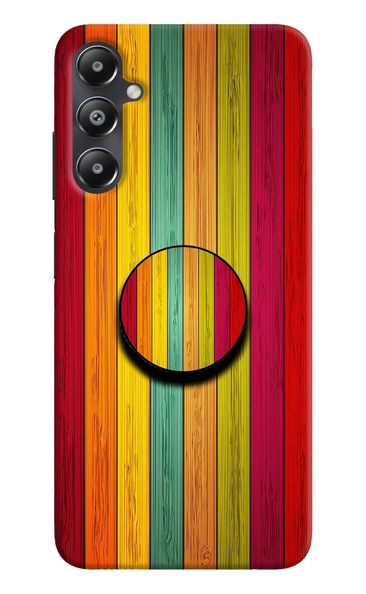 Multicolor Wooden Samsung A05s Pop Case