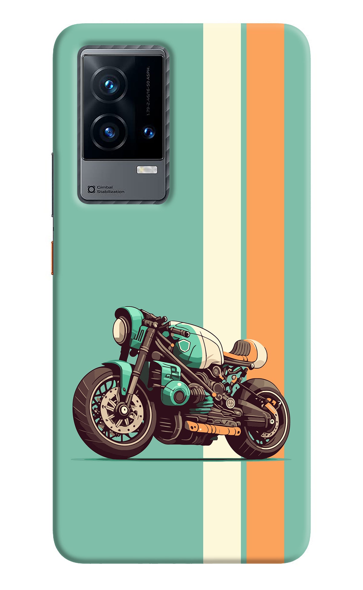 Striped Moto Drift iQOO 9 5G Back Cover