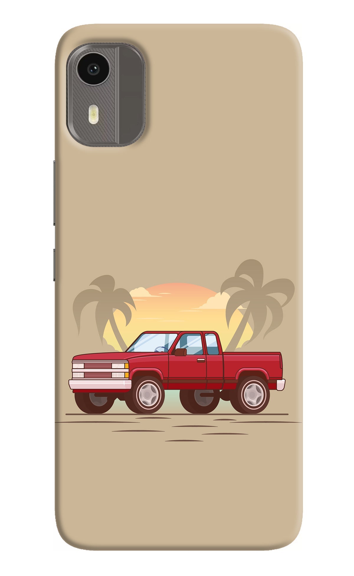 Desert Classic Drive Nokia C12/C12 Pro Back Cover