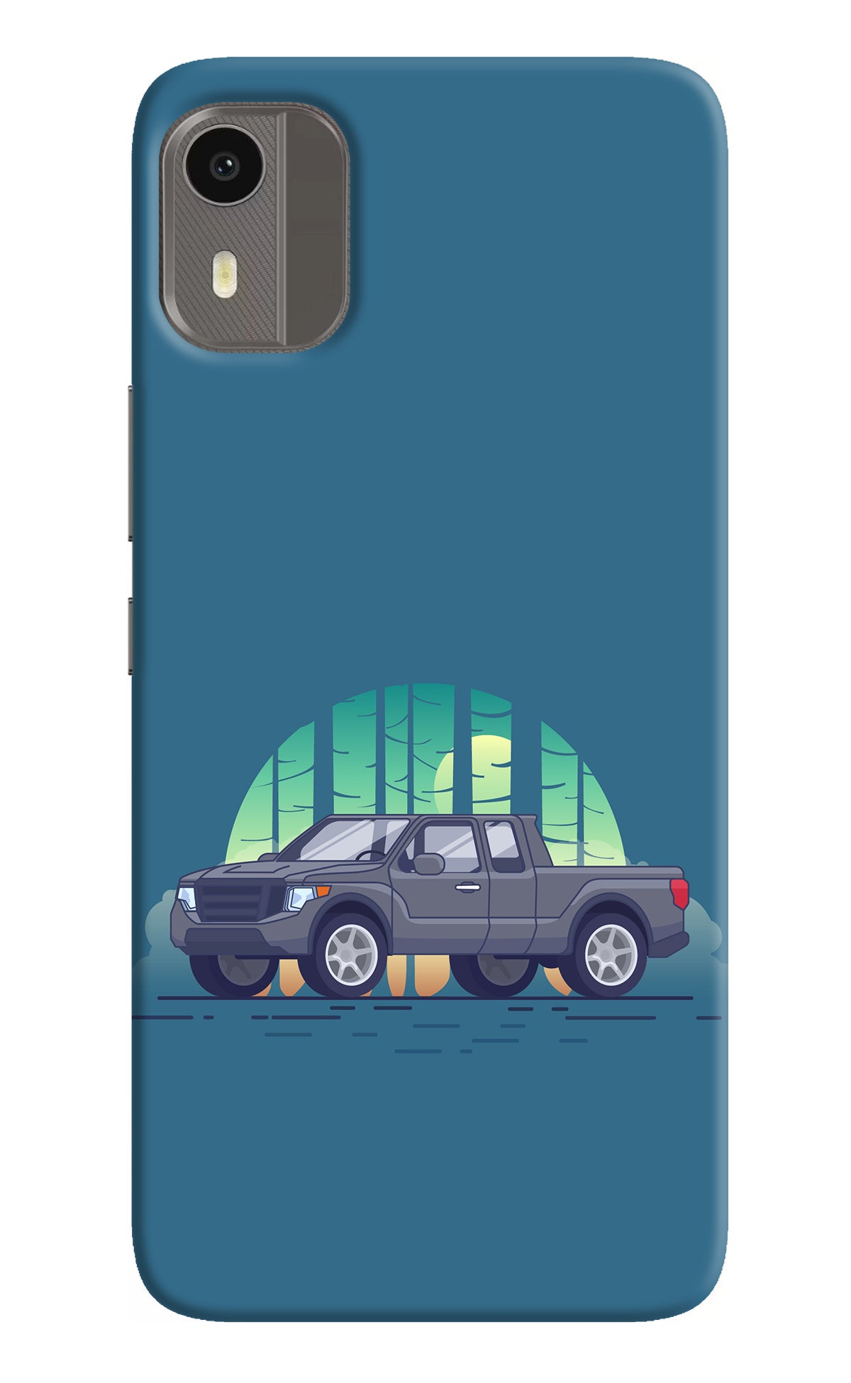 Retro Garage Vibe Nokia C12/C12 Pro Back Cover