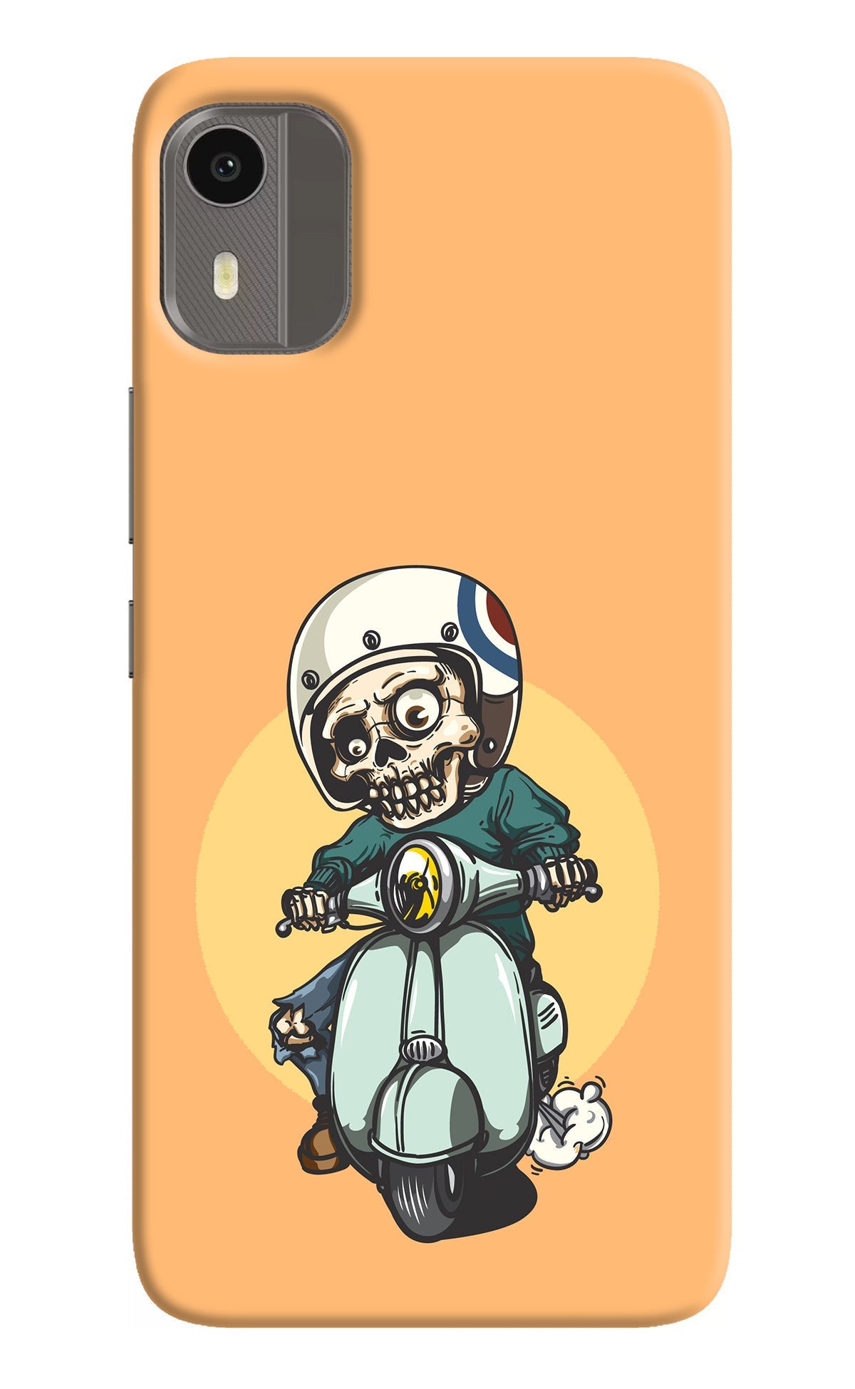 Undead Biker Nokia C12/C12 Pro Back Cover