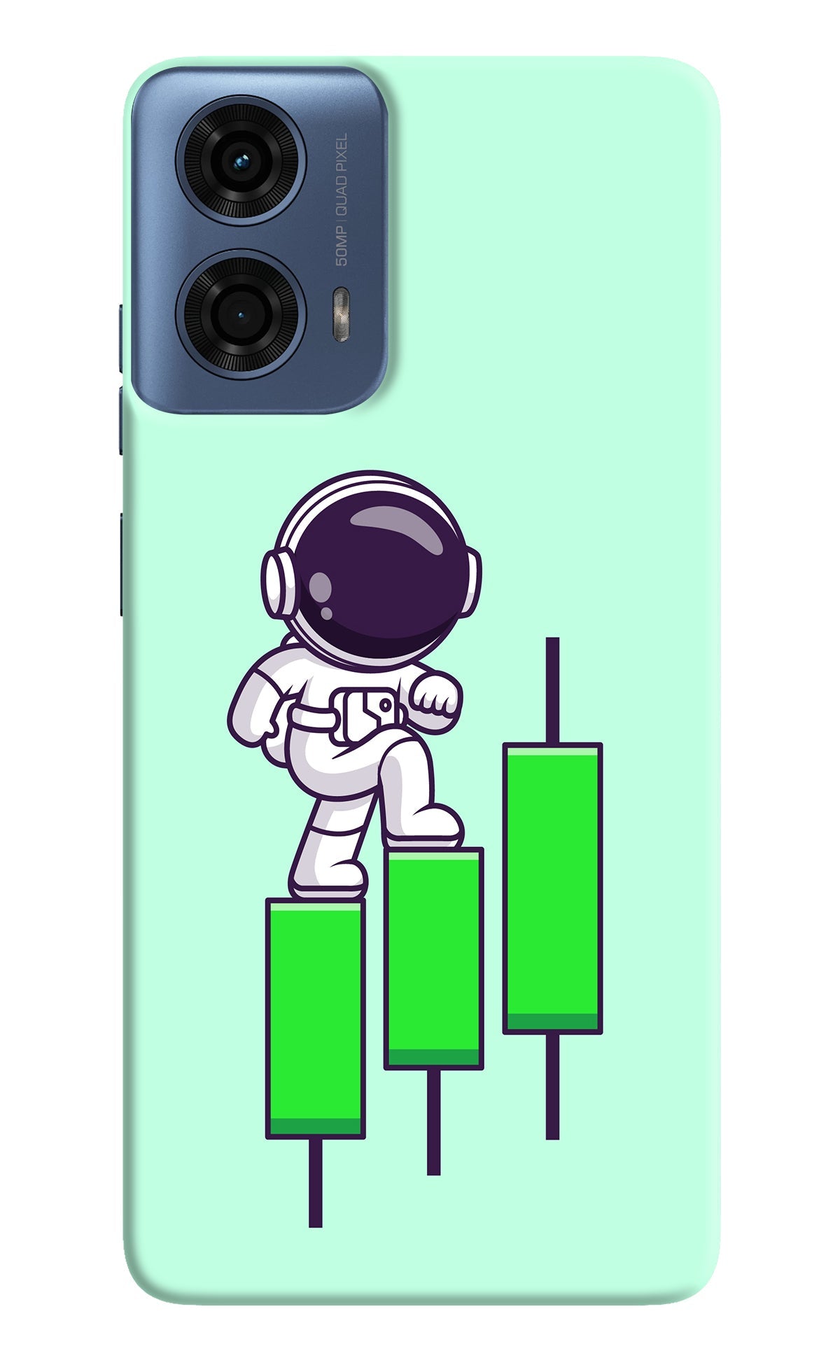 Astronaut Trader Moto G24 Power Back Cover